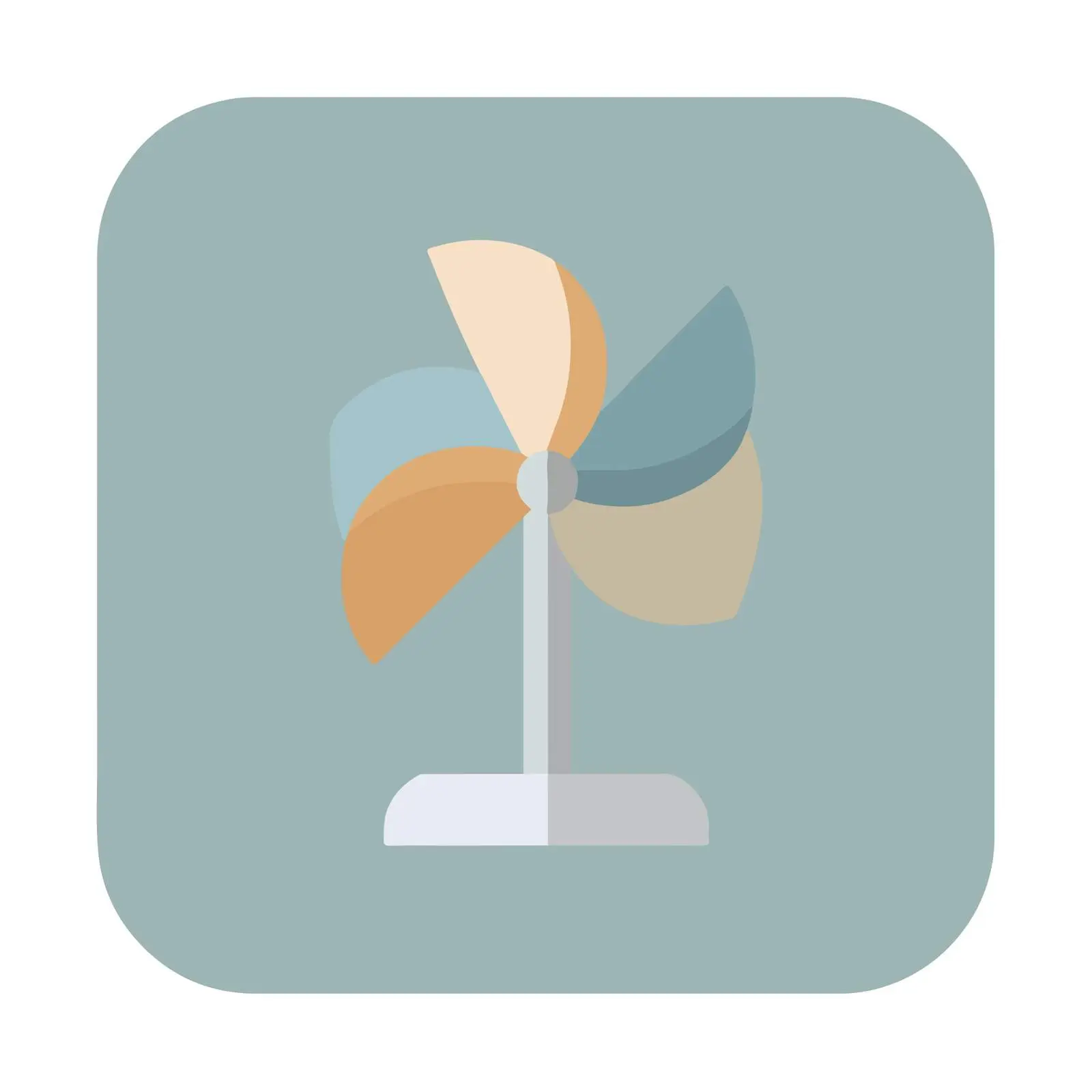 Wind Icon in Flat Design — free download from Dotvec