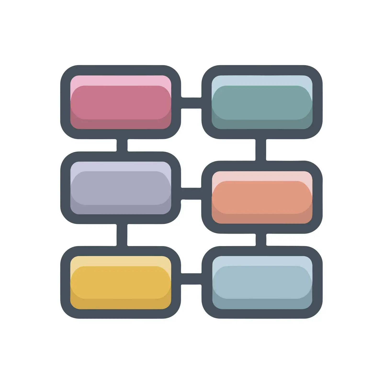 Workflow Flat Icon Design — free download from Dotvec