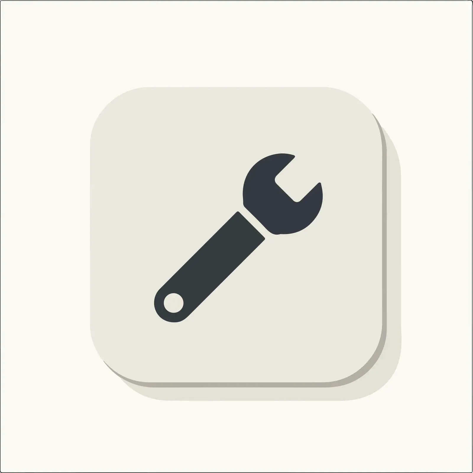 Wrench Icon Flat Design Vector — free download from Dotvec