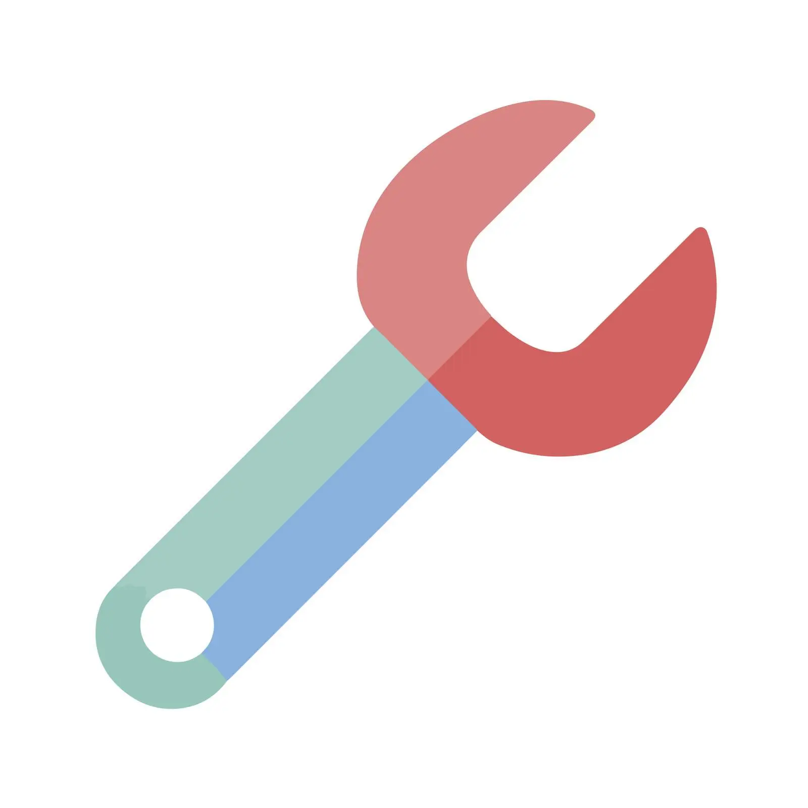 Flat Design Wrench Icon — free download from Dotvec