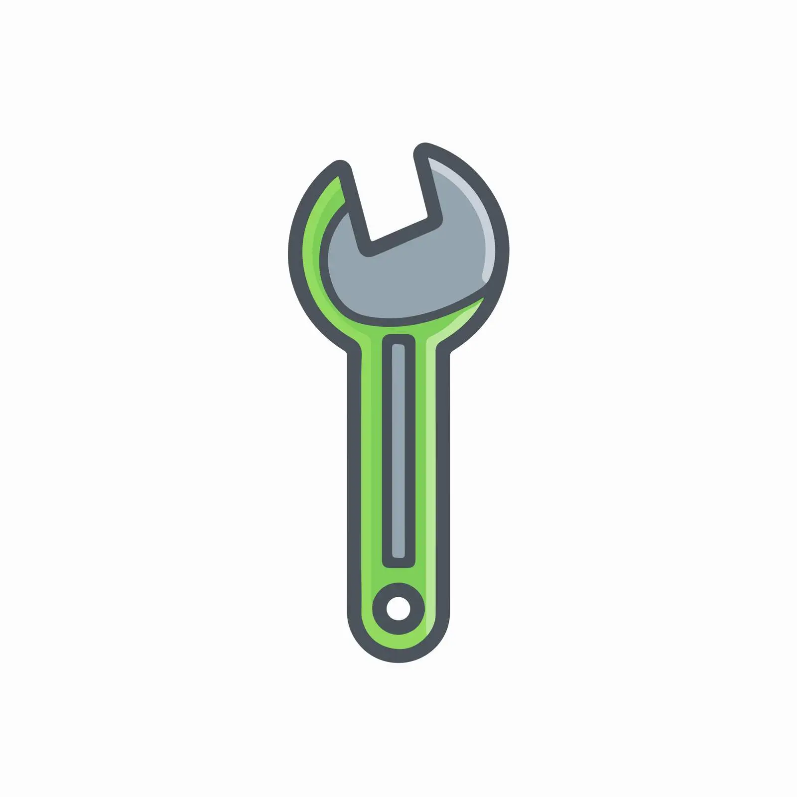 Sleek Wrench Icon Design — free download from Dotvec
