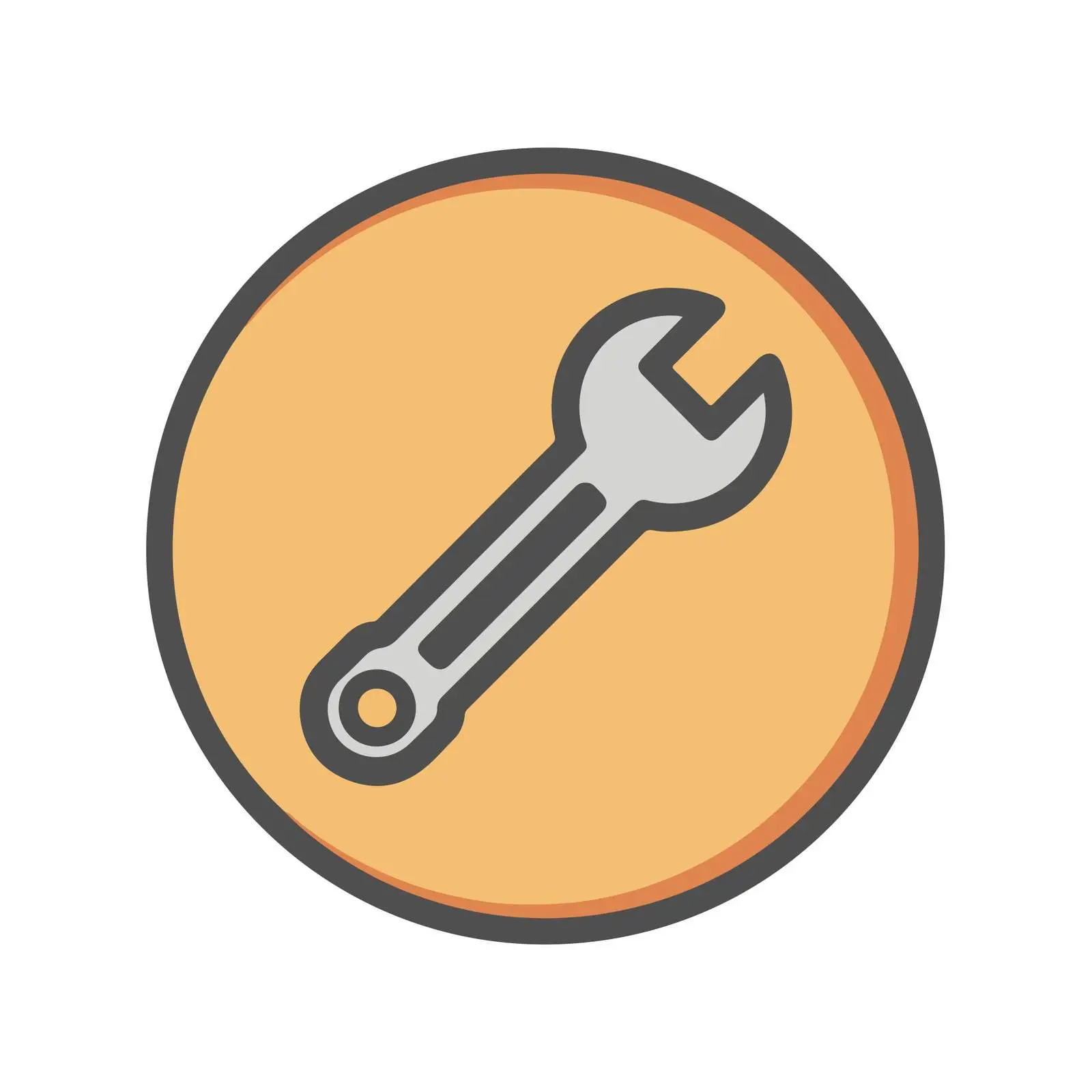 Flat Wrench Icon — free download from Dotvec