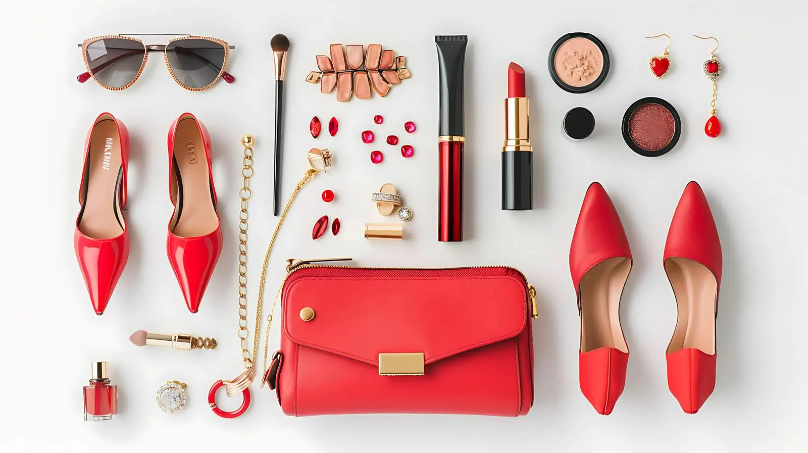 Women’s Fashion Flat Lay Collage — free download from Dotvec