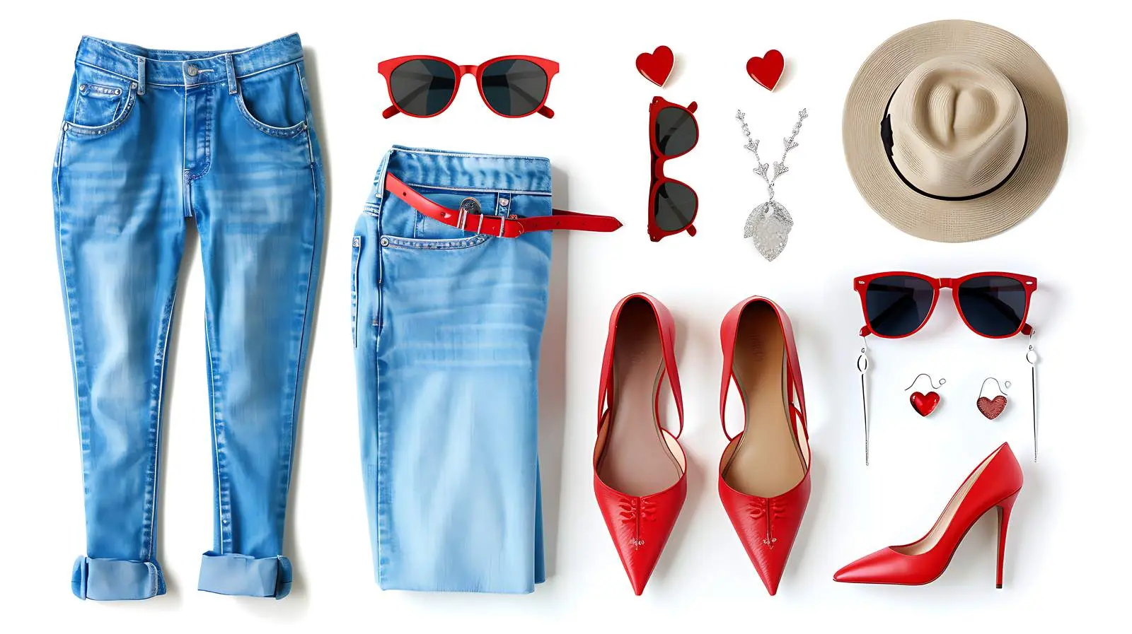 Feminine Fashion Flat Lay Collage of Clothes — free download from Dotvec