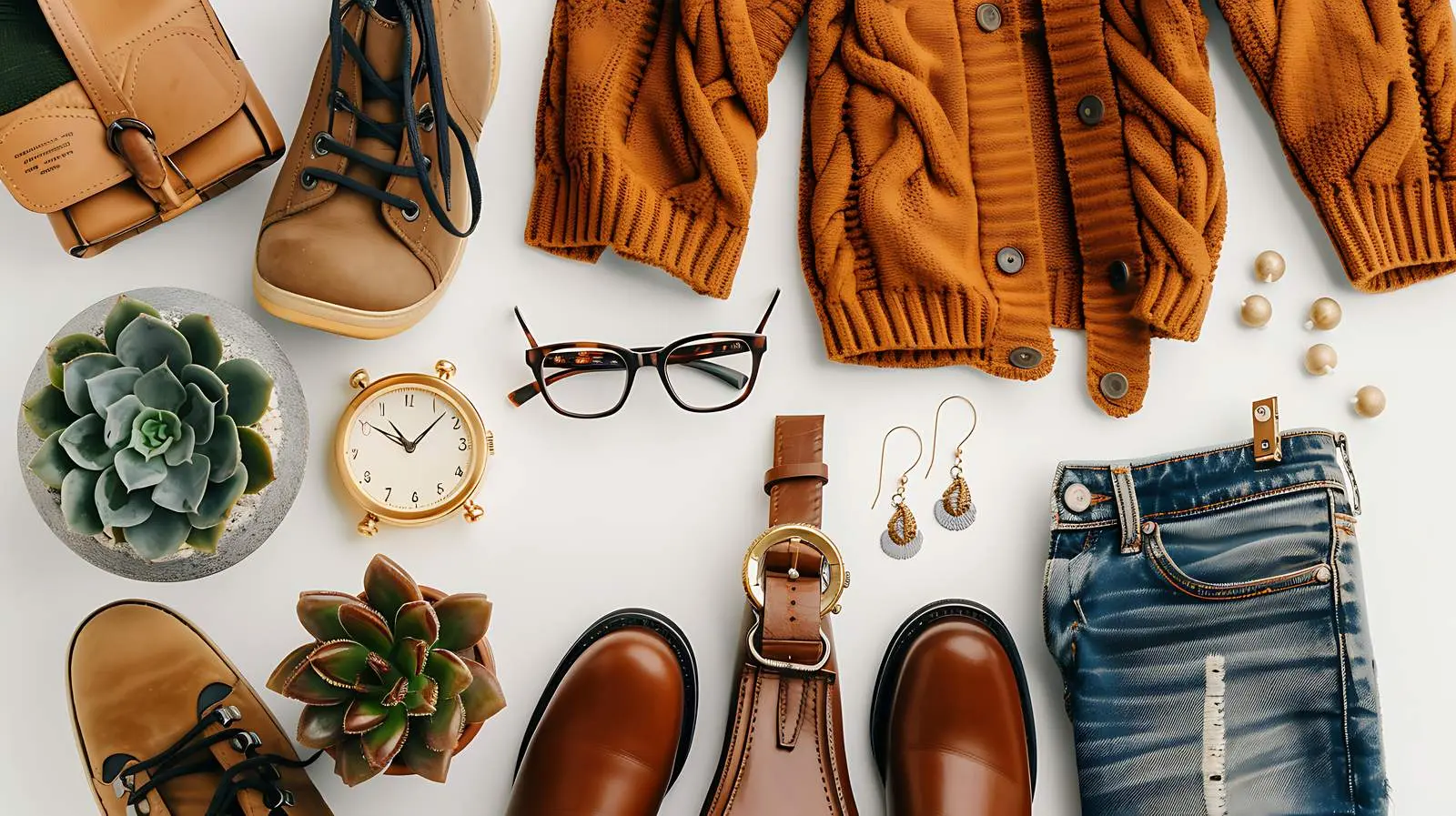 Chic Flat Lay of Feminine Clothing and Accessories — free download from Dotvec