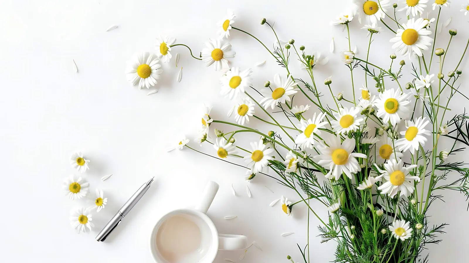 Stylish Female Home Office Desk with Peony – free peony image from Dotvec