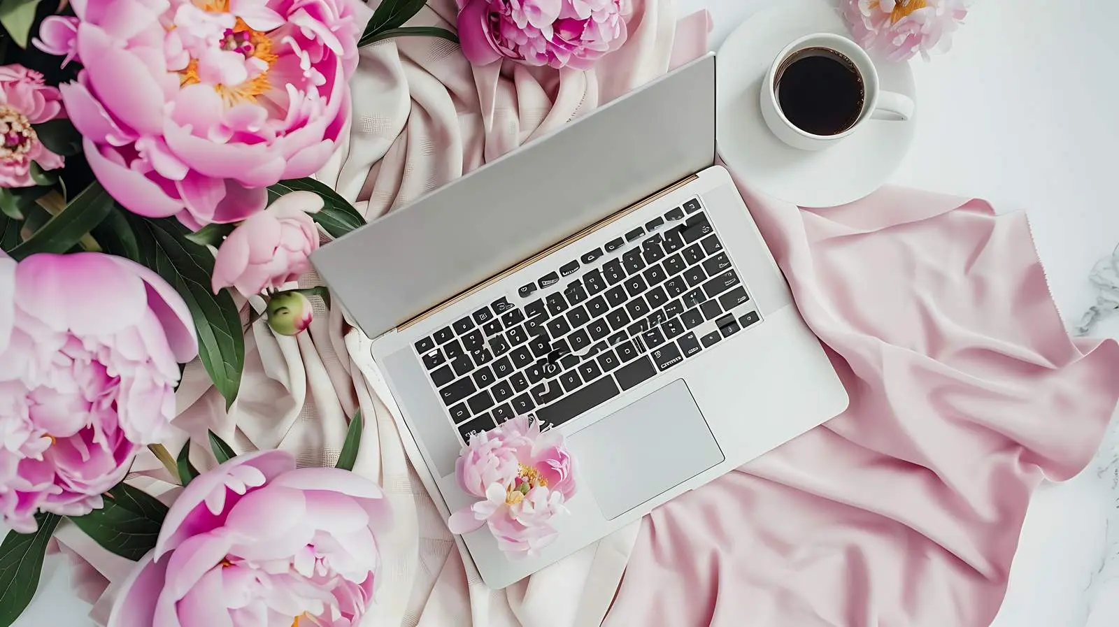 Stylish Home Office Desk with Laptop – free motivation image from Dotvec