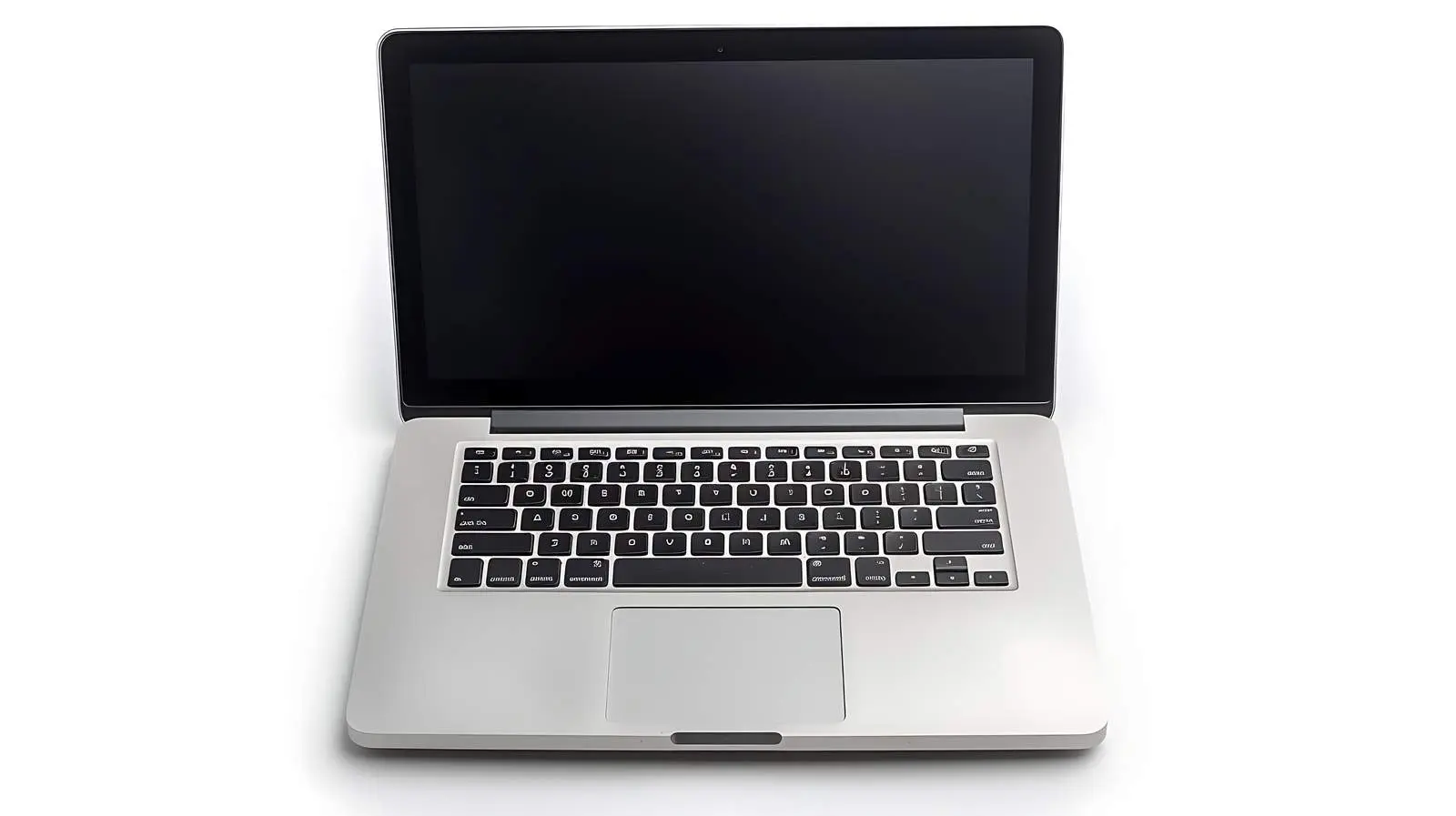 Top View Flat Lay of Laptop on White Background – free isolation image from Dotvec