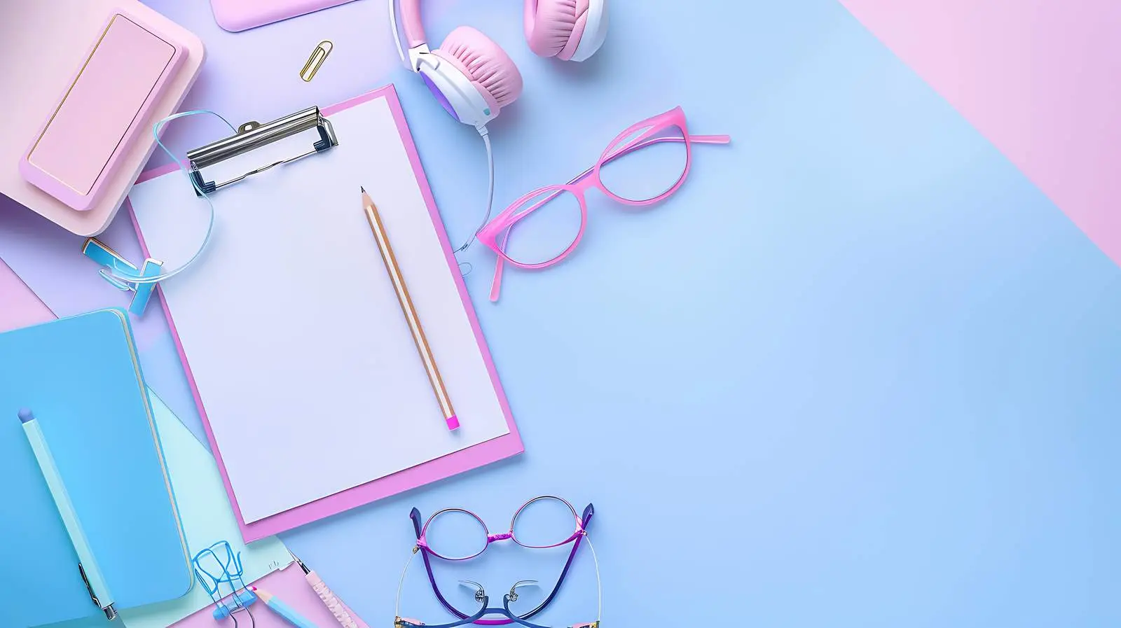 Minimalist Home Office Desk with Accessories — free download from Dotvec