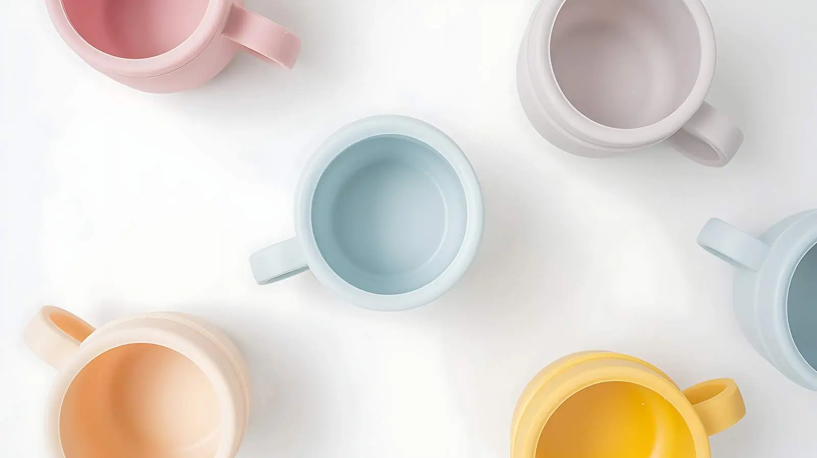 Cute Baby Silicone Mug on Neutral Background – free infant image from Dotvec
