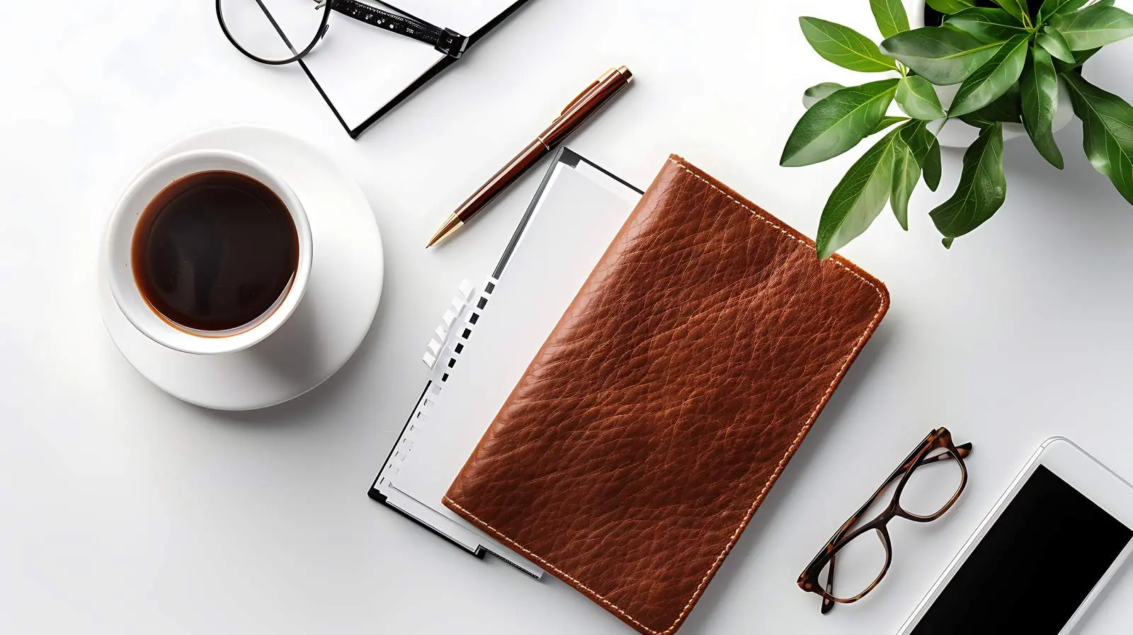 Elegant Home Office Workspace Flat Lay — free download from Dotvec