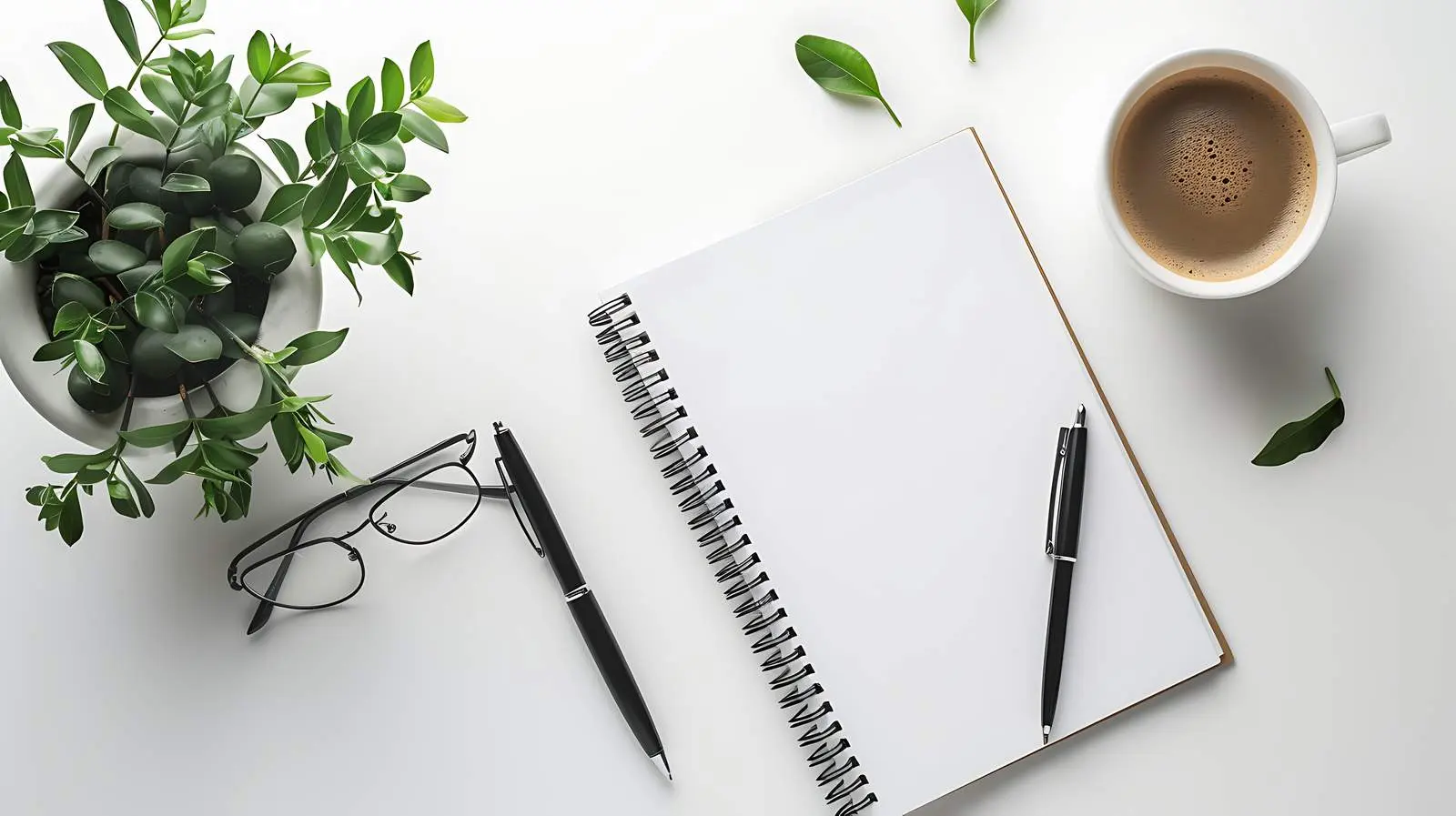 Elegant Home Office Workspace Flat Lay — free download from Dotvec