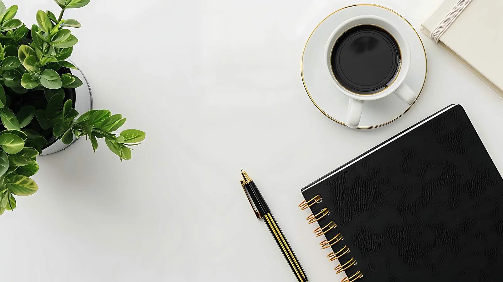 Elegant Home Office Workspace Flat Lay — free download from Dotvec