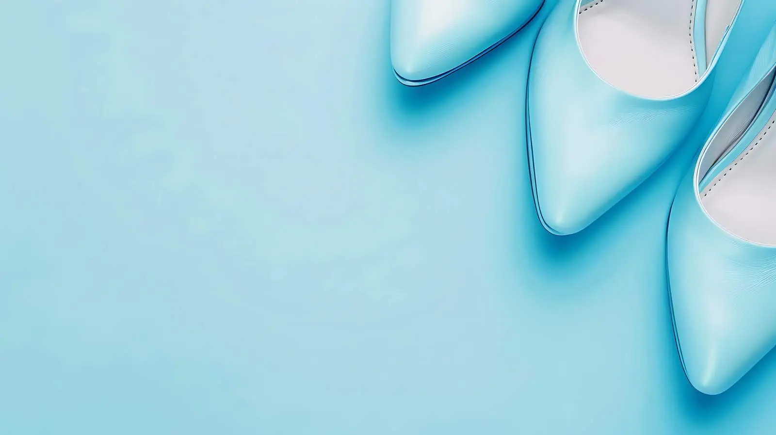 Trendy Female Shoes on Pastel Blue Background — free download from Dotvec