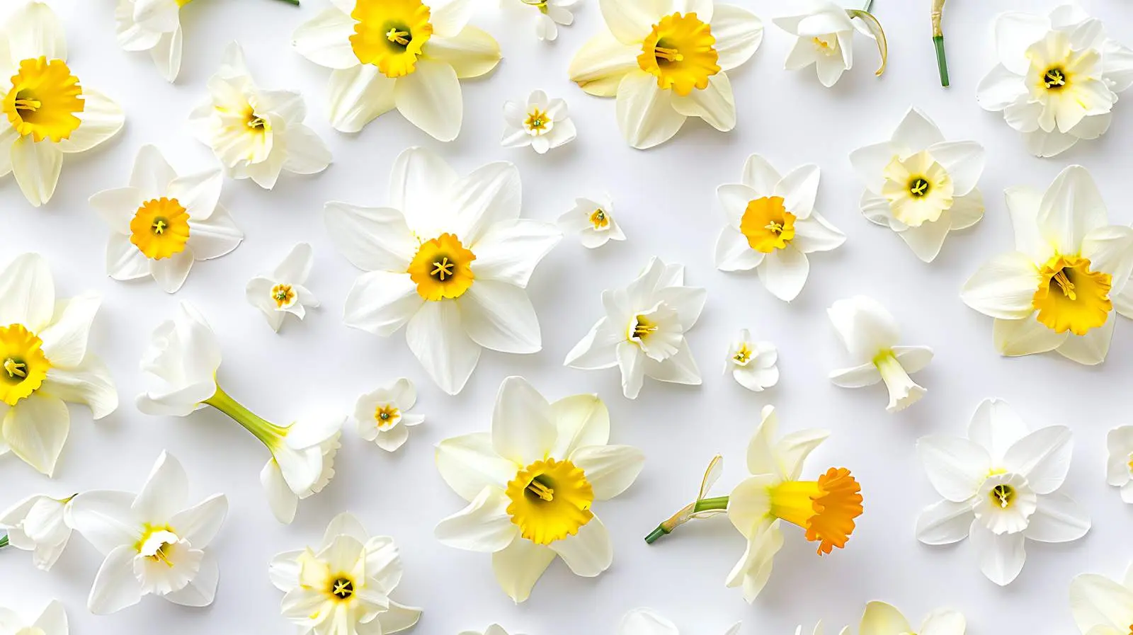 Floral Flat Lay with White and Yellow Accents — free download from Dotvec