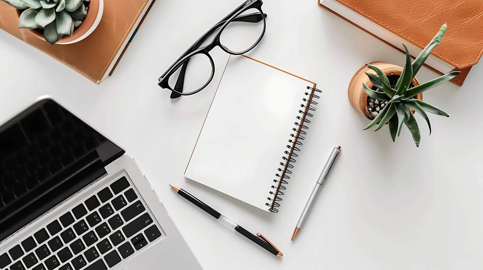 Modern Office Desk Workspace with Laptop – free tool image from Dotvec