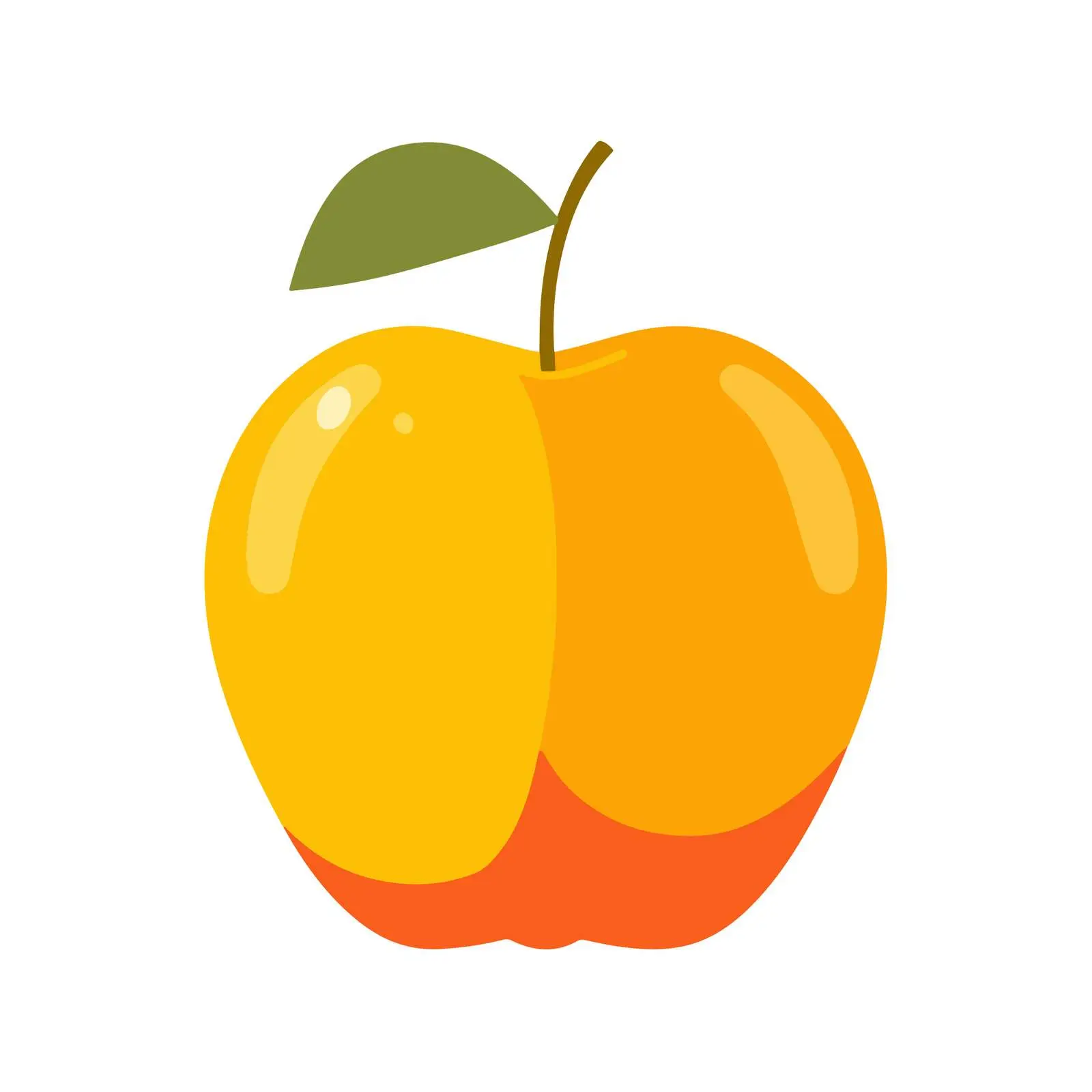 Flat Apple Fruit Vector Icon — free download from Dotvec