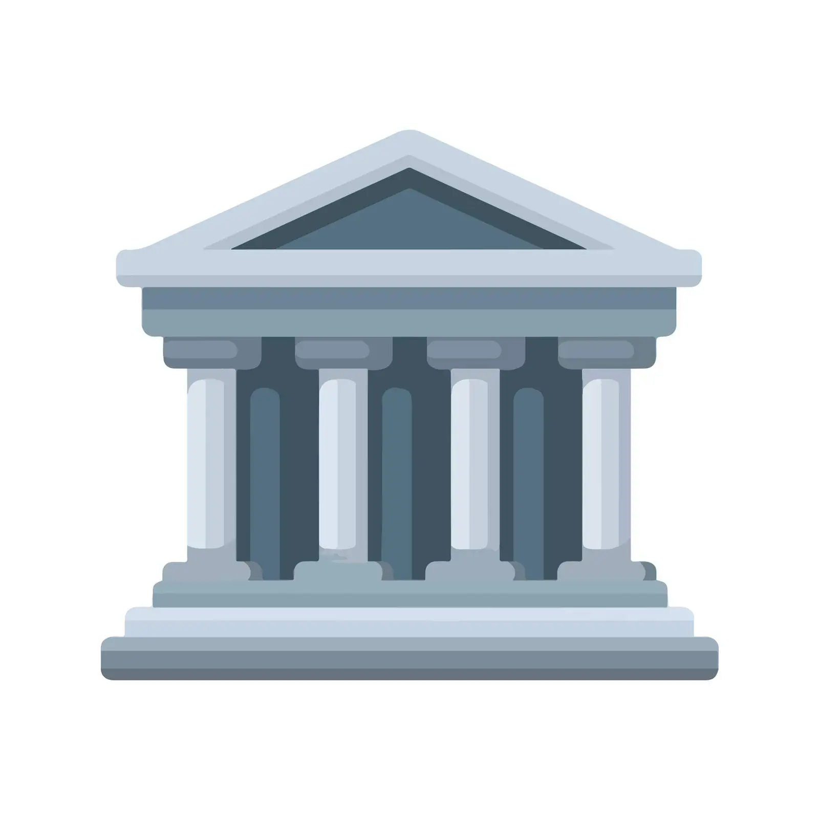 Bank Icon Flat Vector Style — free download from Dotvec