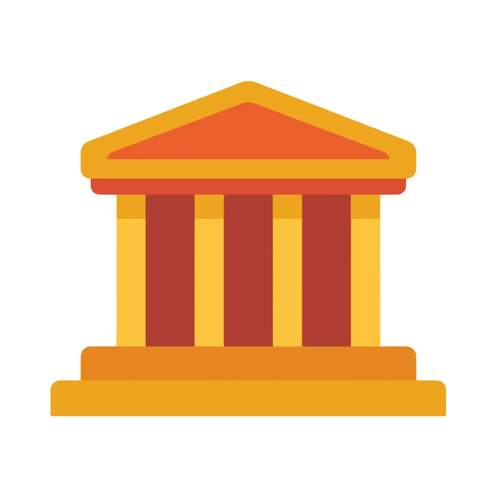 Bank Icon Vector Flat Style — free download from Dotvec