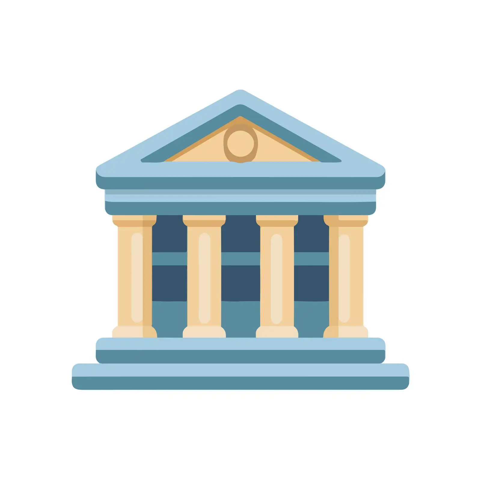 Bank Icon for Financial Designs — free download from Dotvec