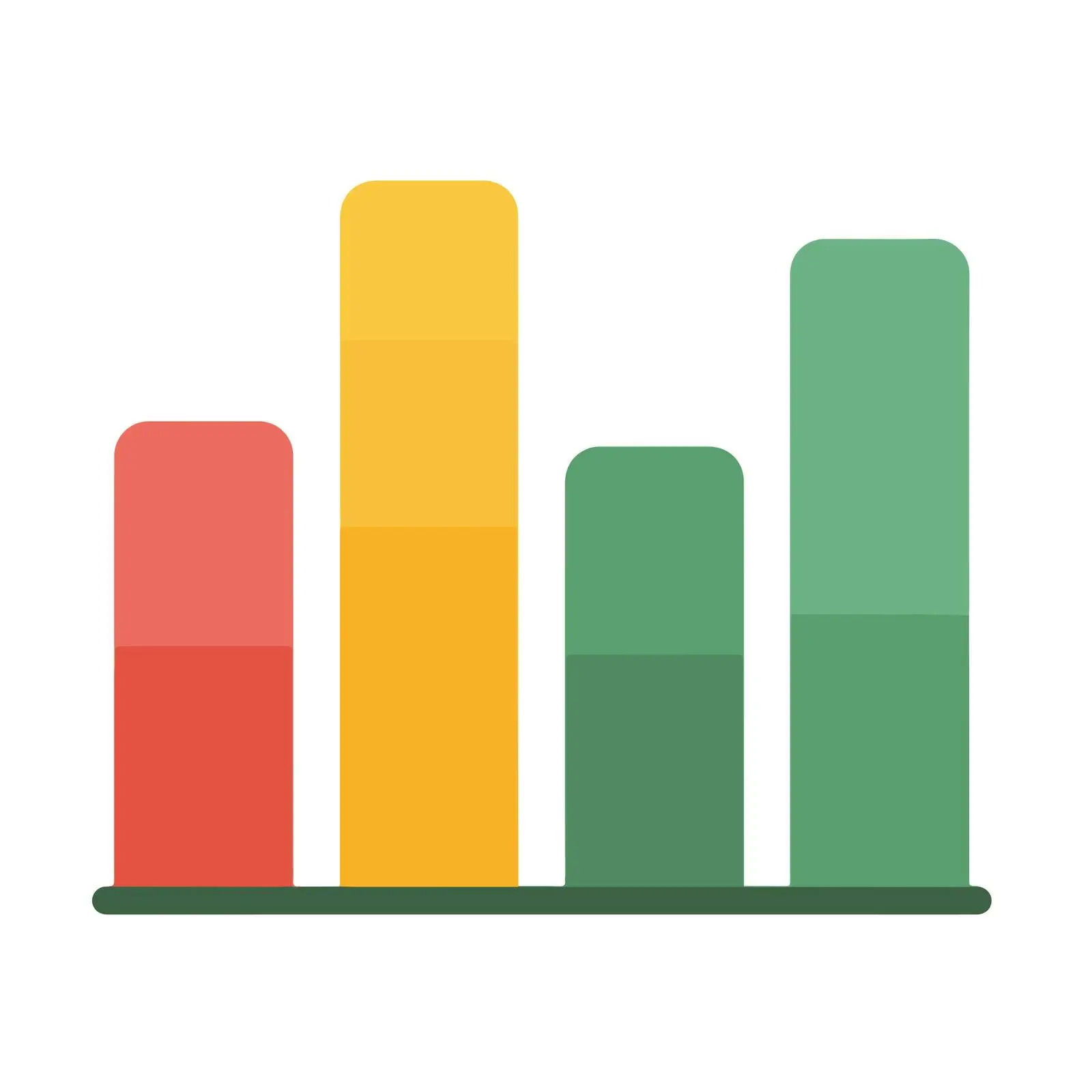 Bar Chart Icon Flat Vector Style — free download from Dotvec