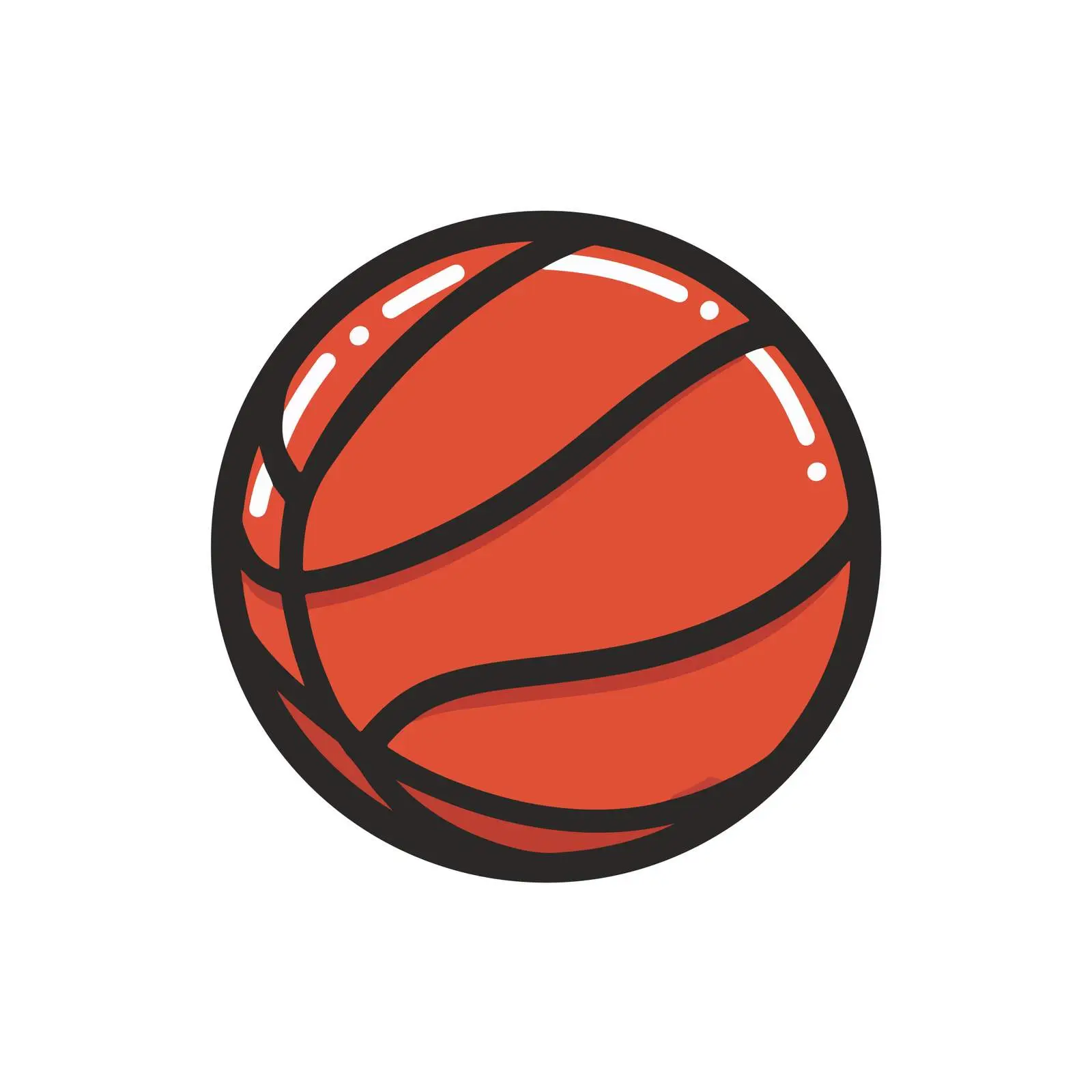 Basketball Outline Icon — free download from Dotvec