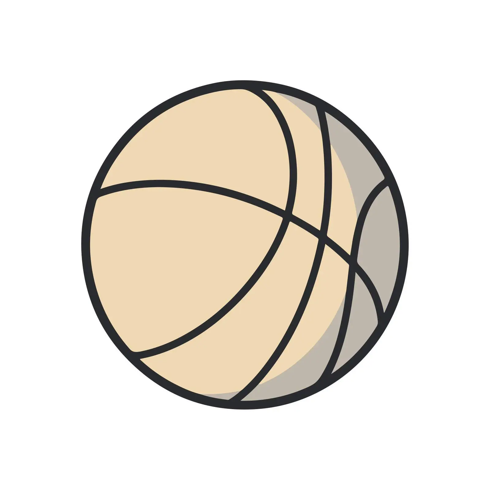 Basketball Outline Icon — free download from Dotvec