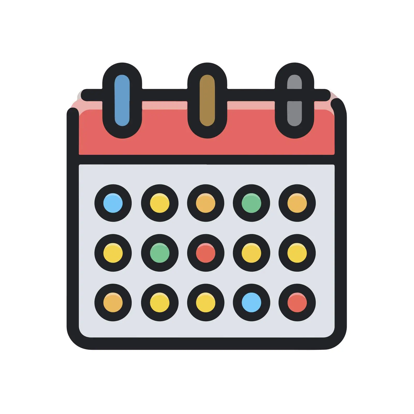 Sleek Calendar Icon — free download from Dotvec