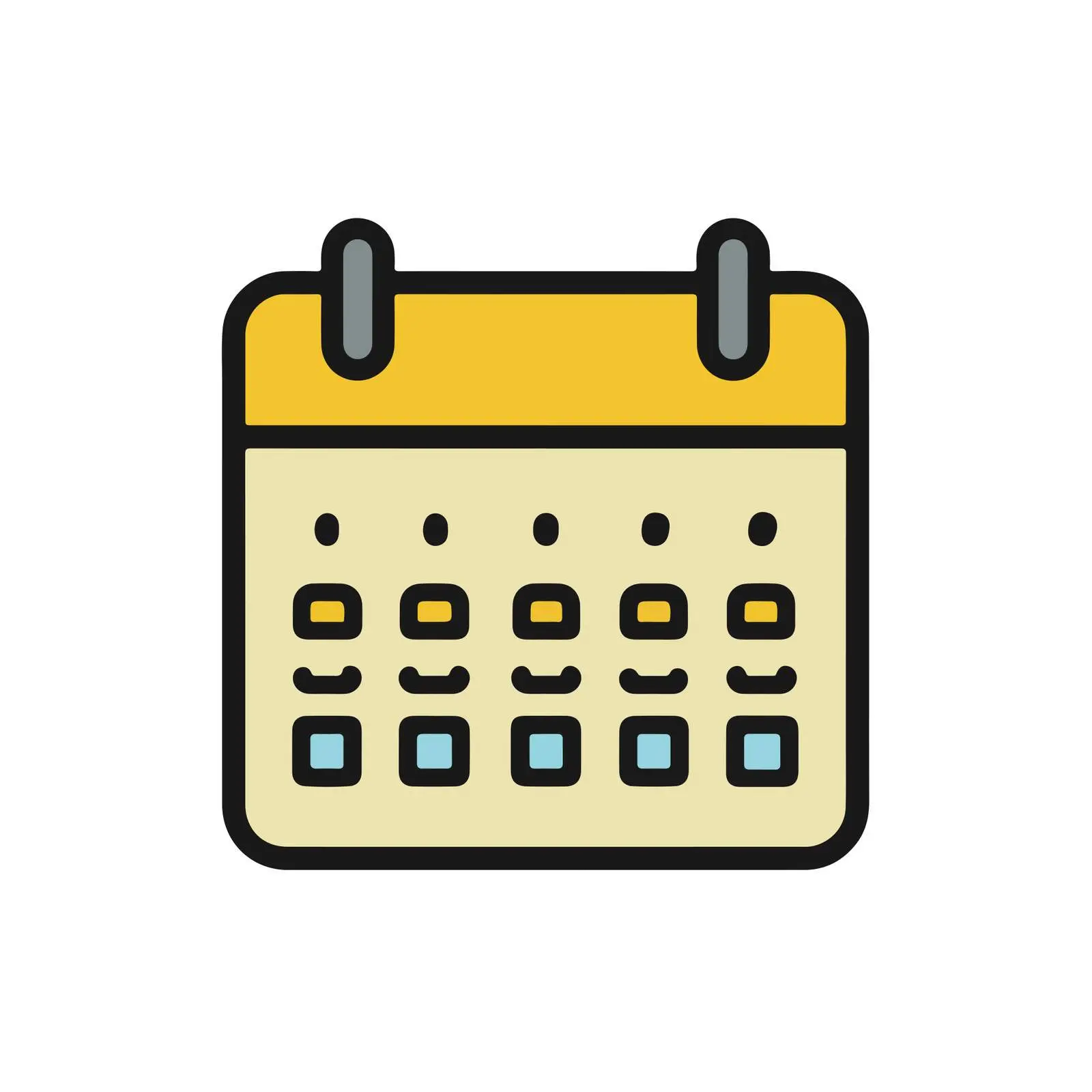 Sleek Calendar Icon — free download from Dotvec