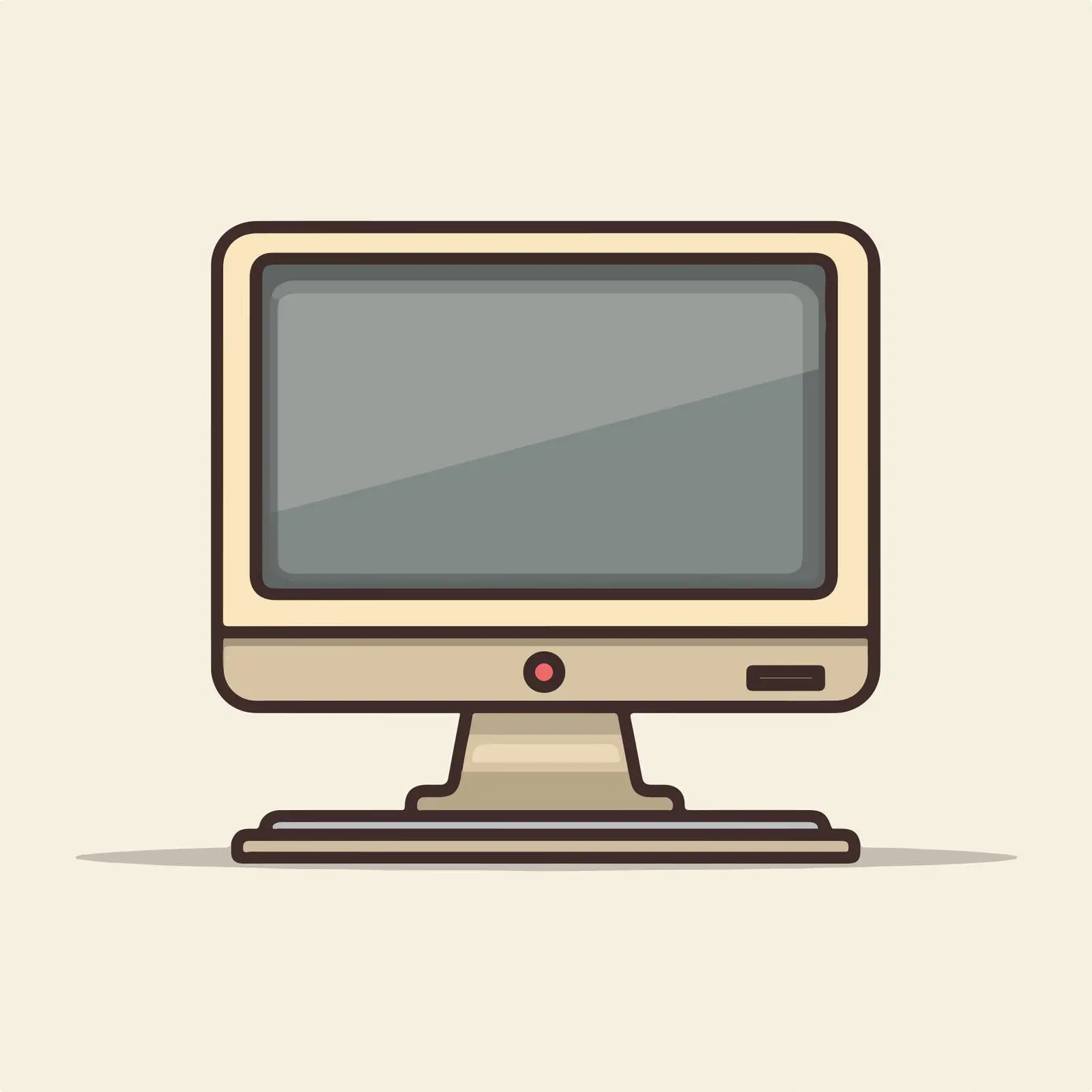 Desktop Computer Icon — free download from Dotvec