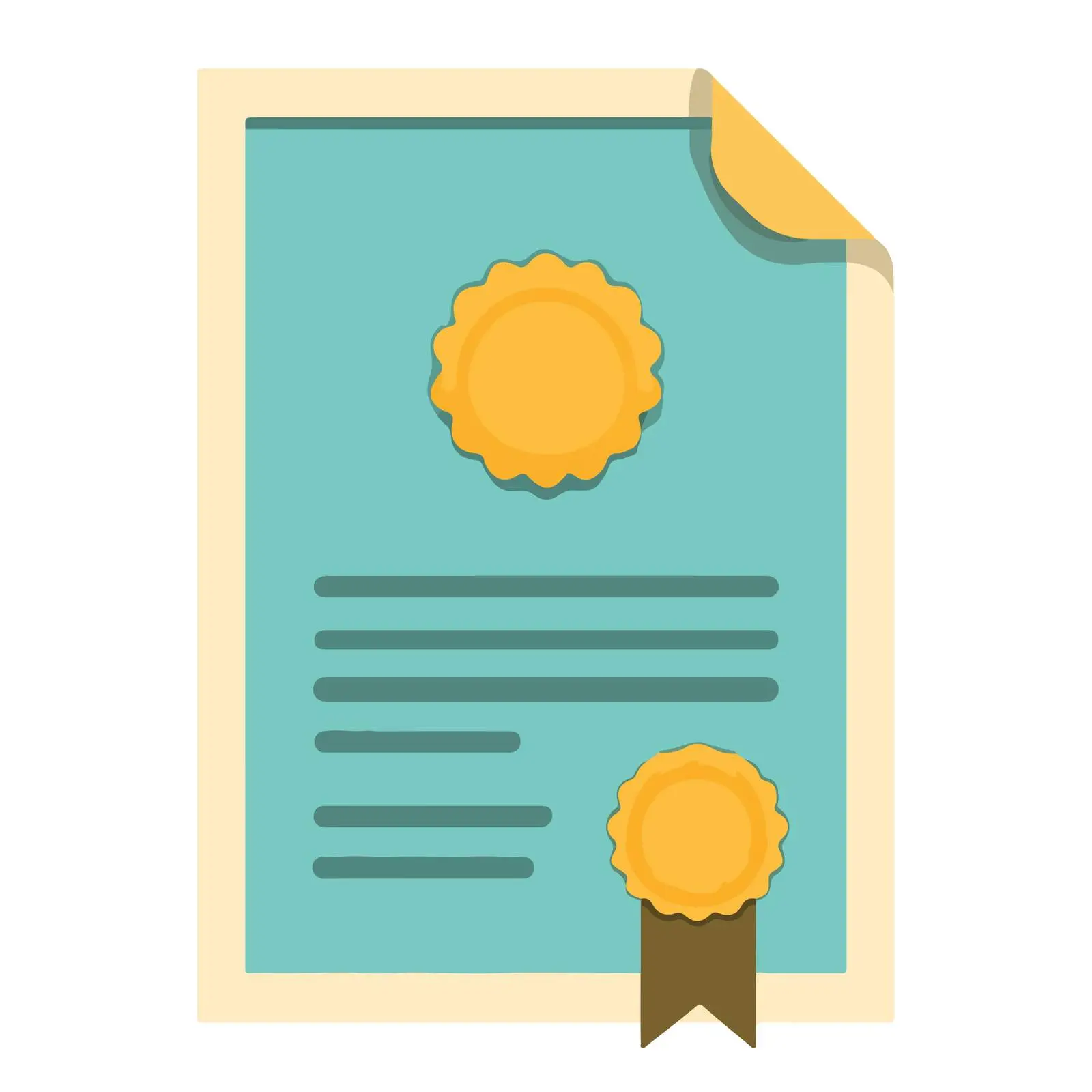 Diploma Certificate Icon — free download from Dotvec