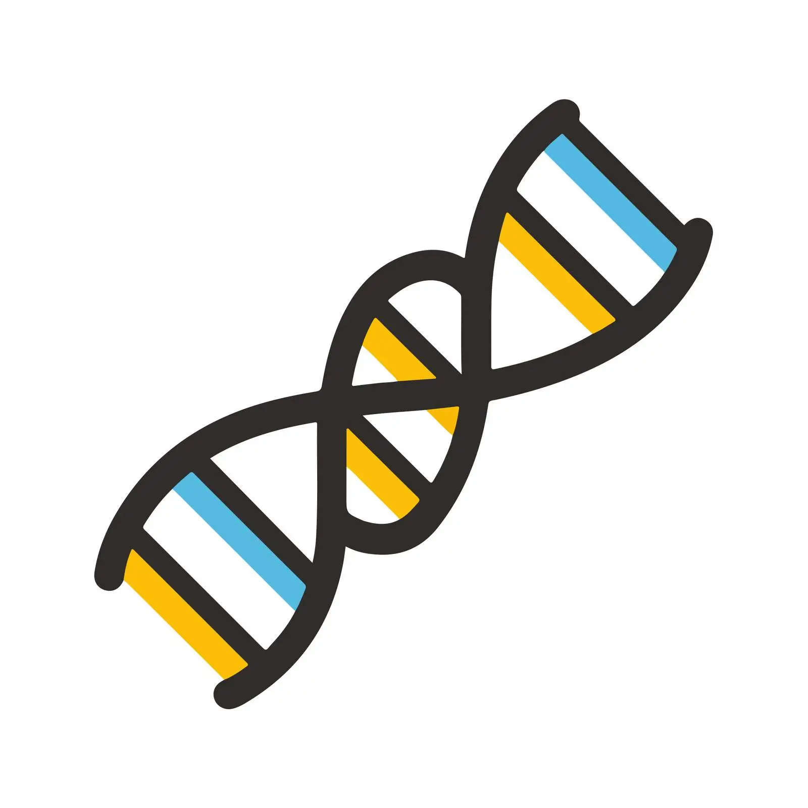 DNA Strand Outline Vector Icon — free download from Dotvec