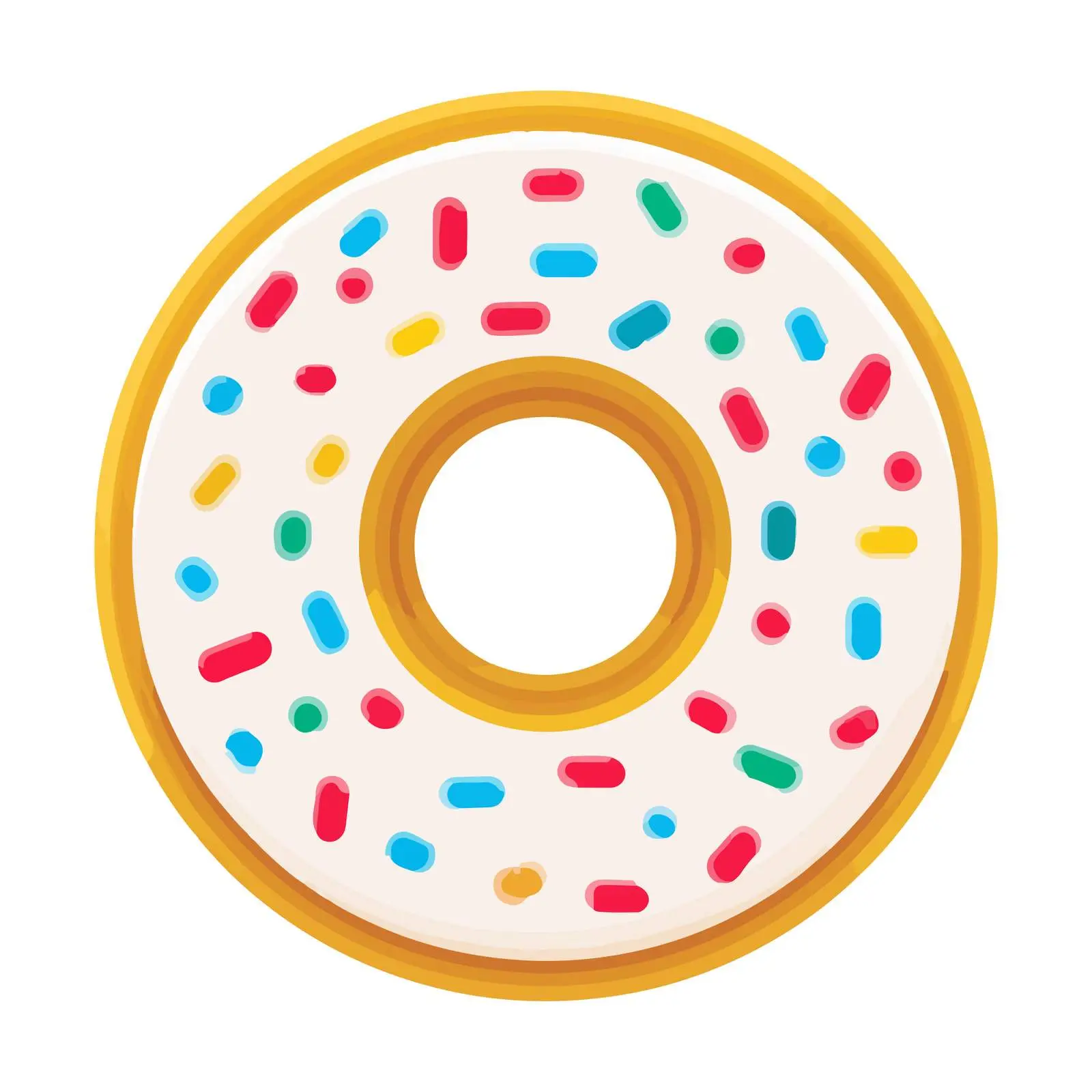 Flat Donut Icon — free download from Dotvec