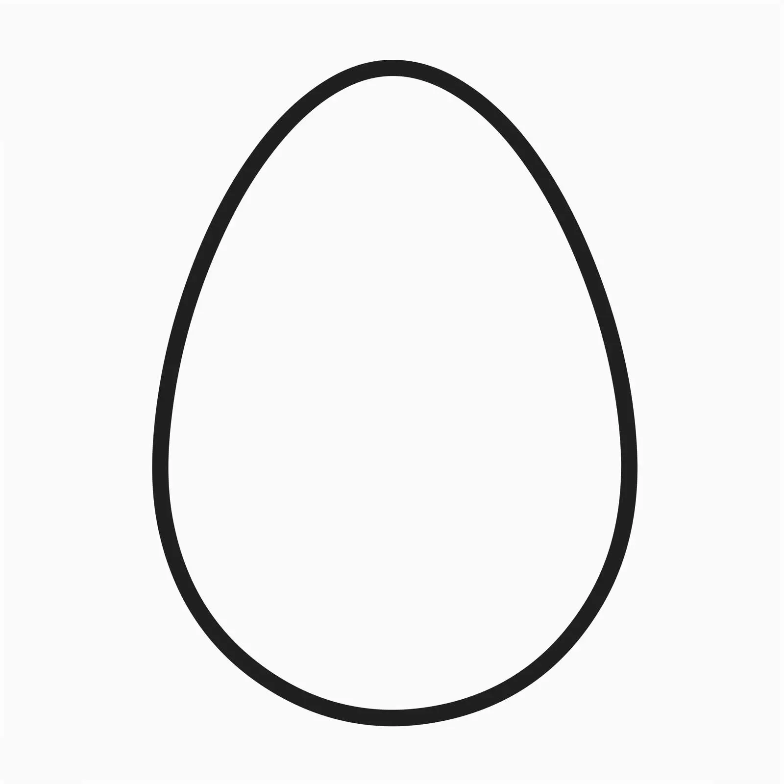 Egg Outline Icon Isolated White Background — free download from Dotvec