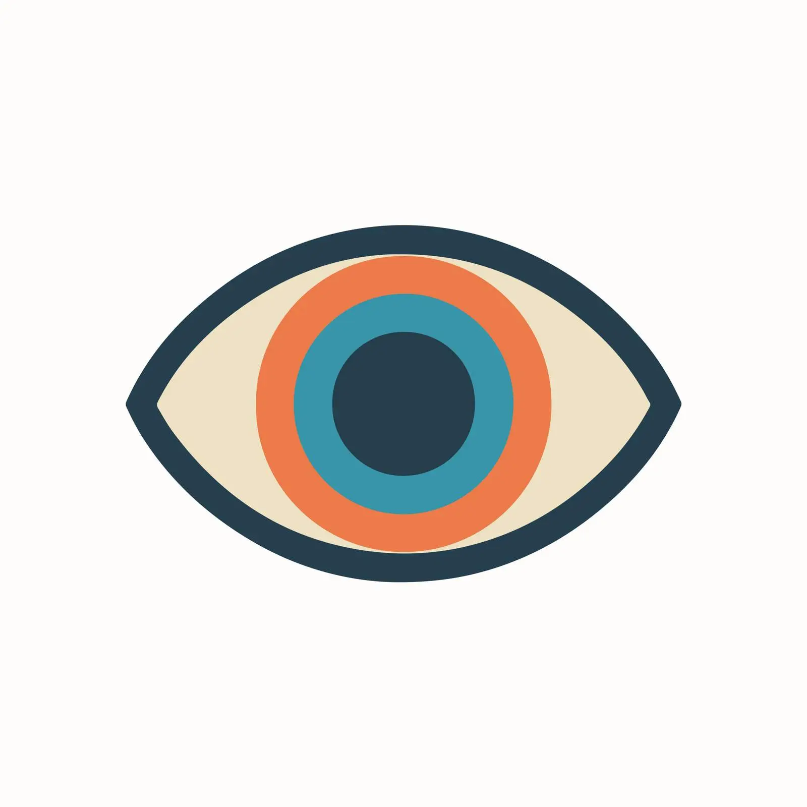 Eye Icon Minimal Vector Image — free download from Dotvec
