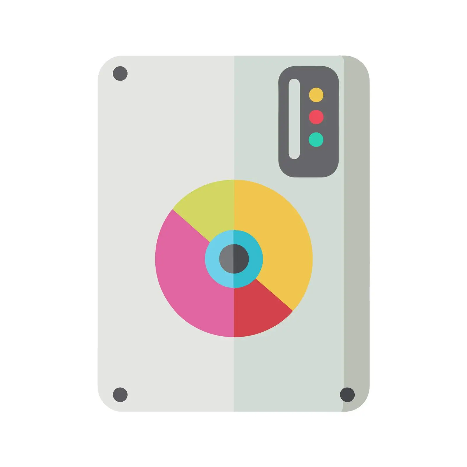 Colorful Hard Disk Icon — free download from Dotvec