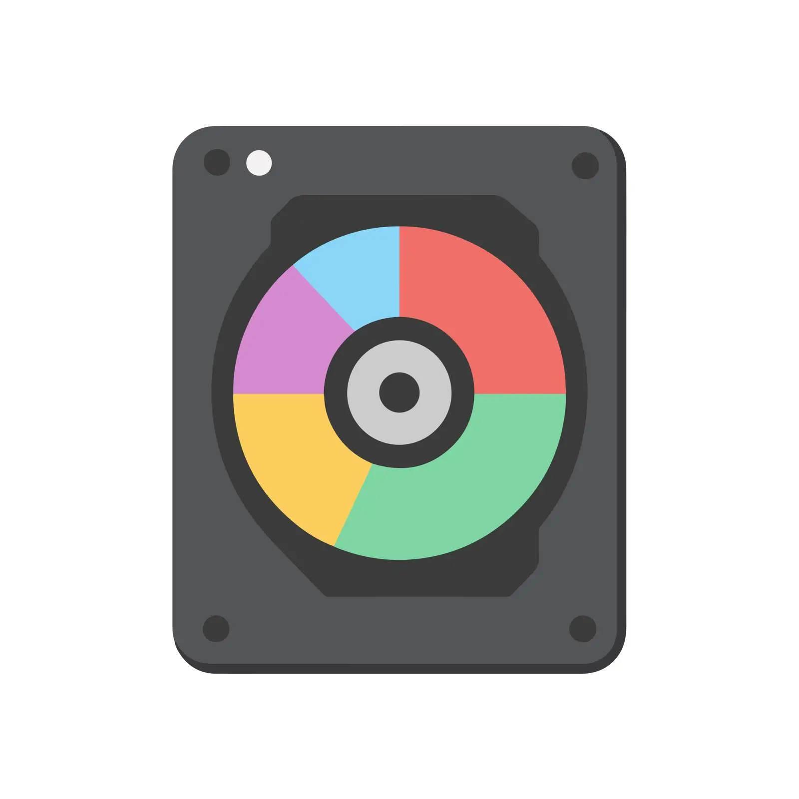 Colorful Hard Disk Icon — free download from Dotvec