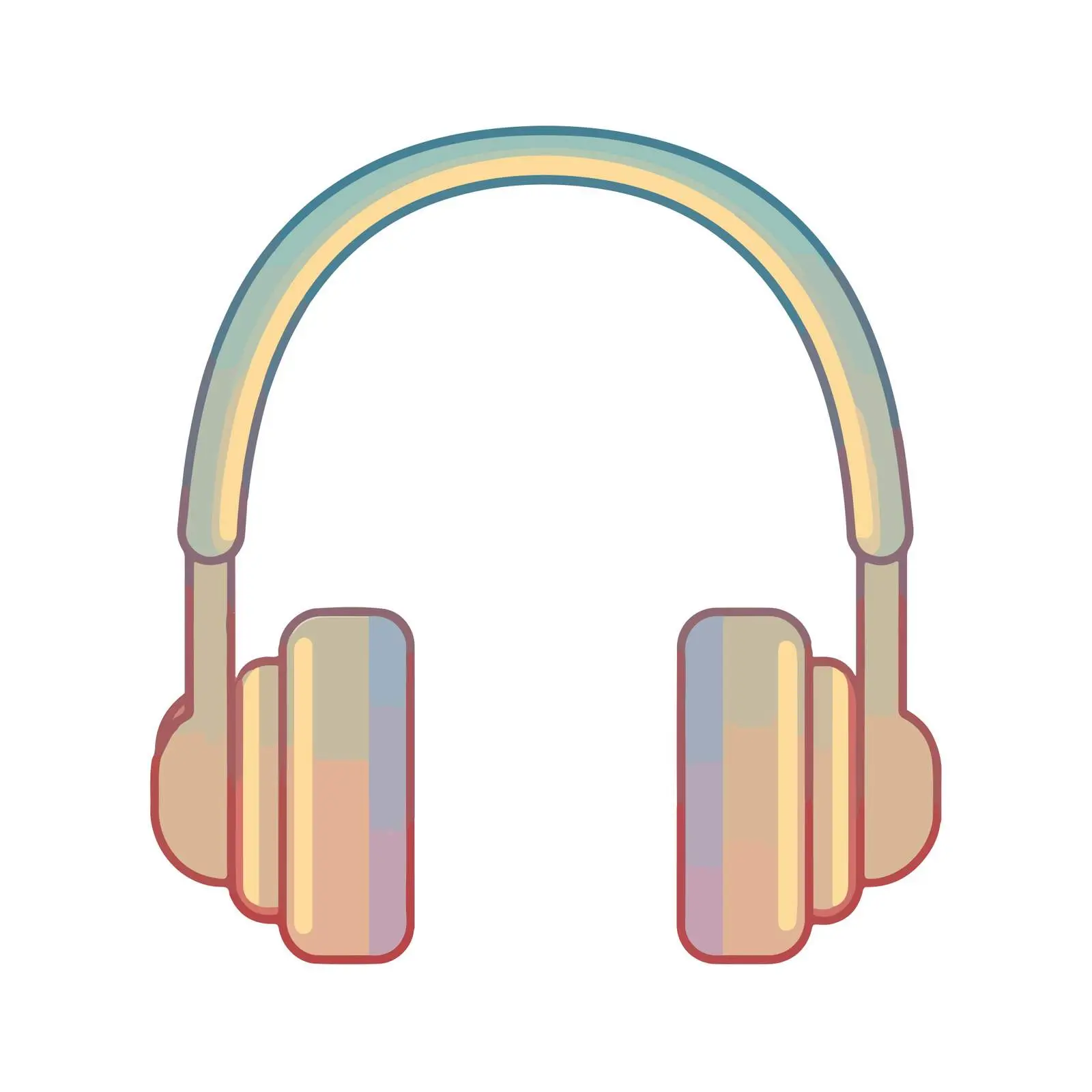 Headphones Icon in Flat Vector Style — free download from Dotvec