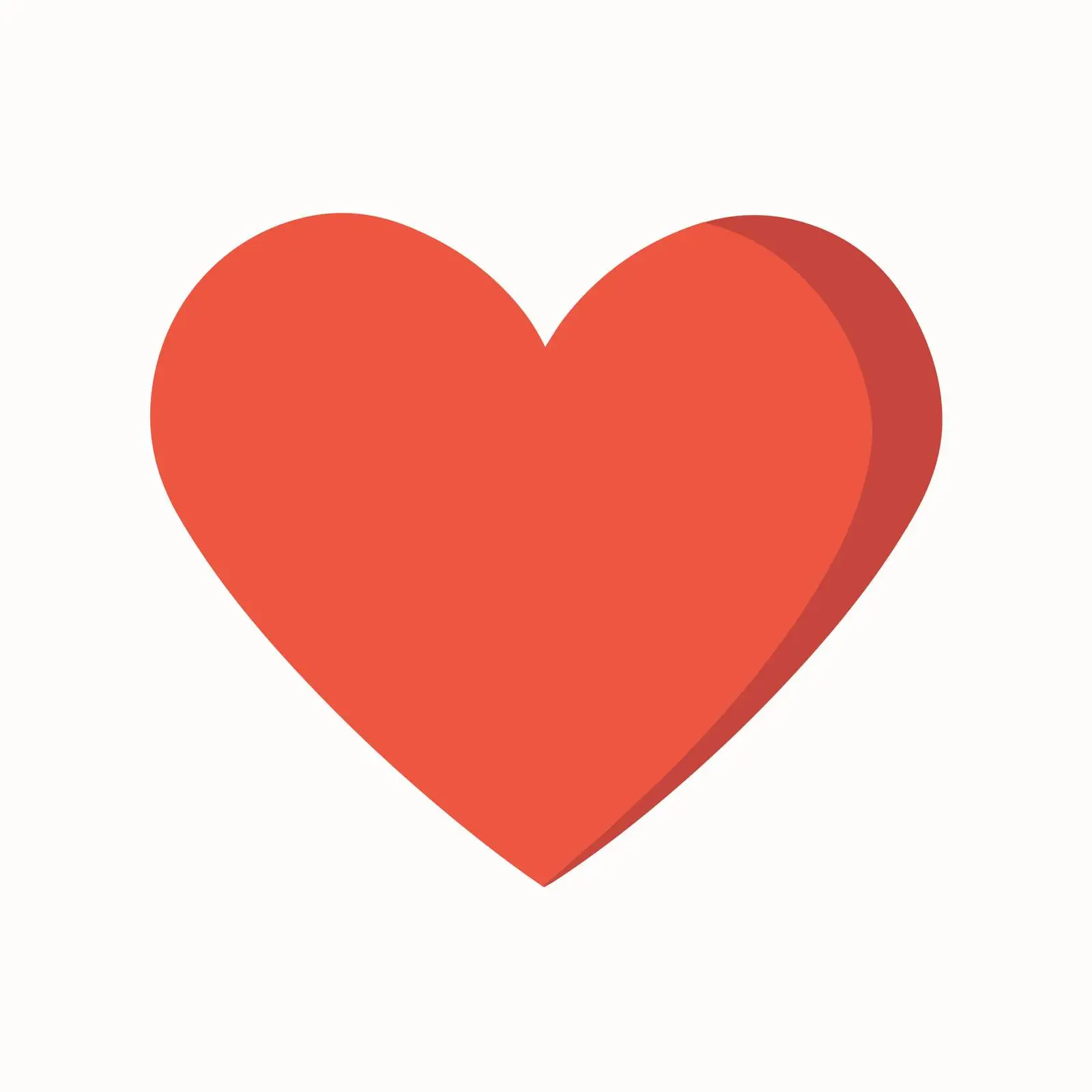 Heart Icon Flat Style Vector — free download from Dotvec