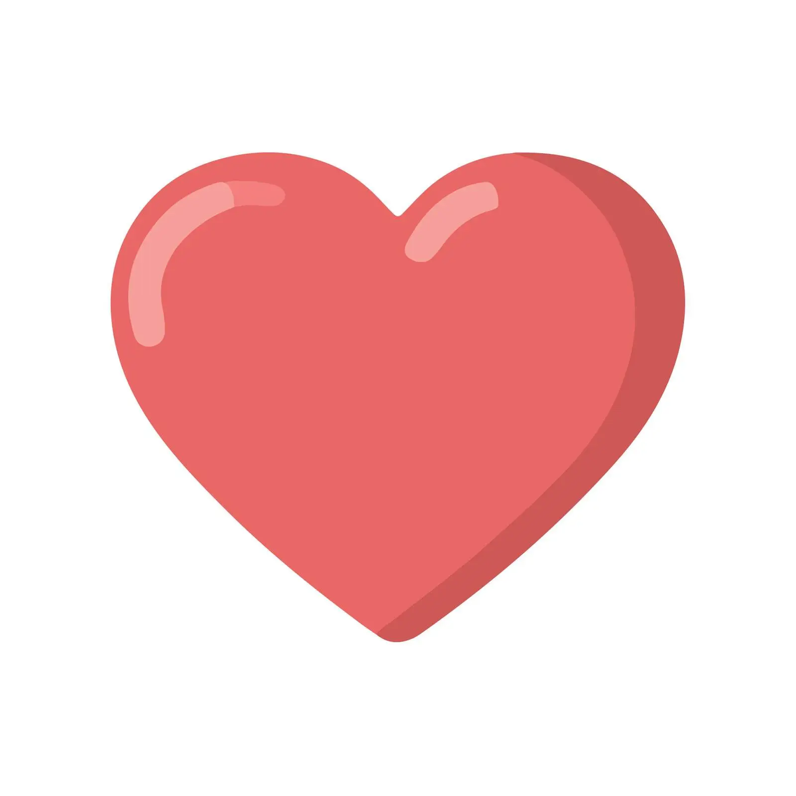 Heart Icon Flat Vector Style — free download from Dotvec