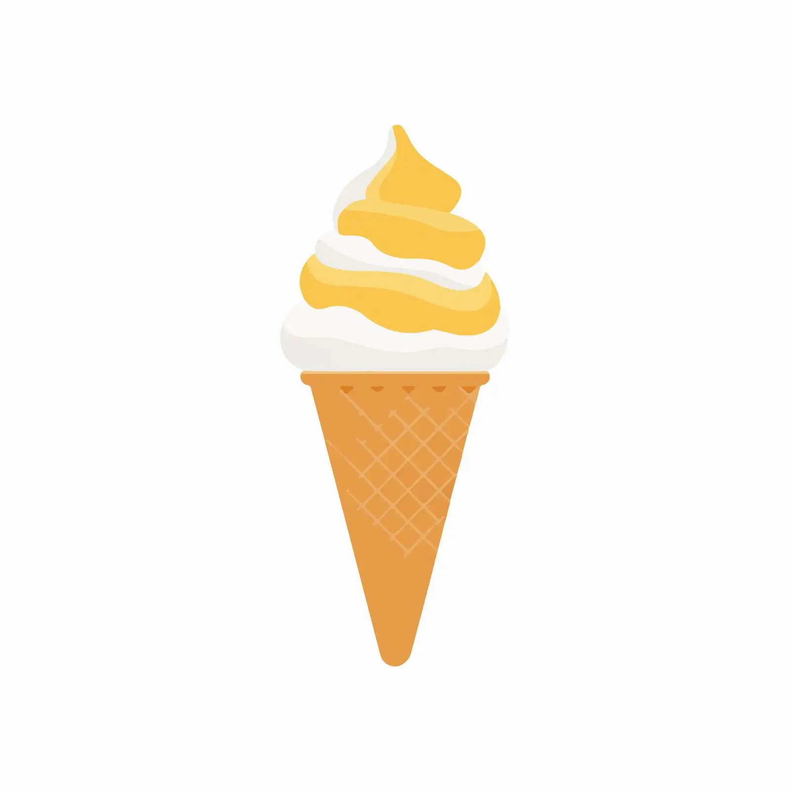 Ice Cream Cone Minimal Vector Icon — free download from Dotvec