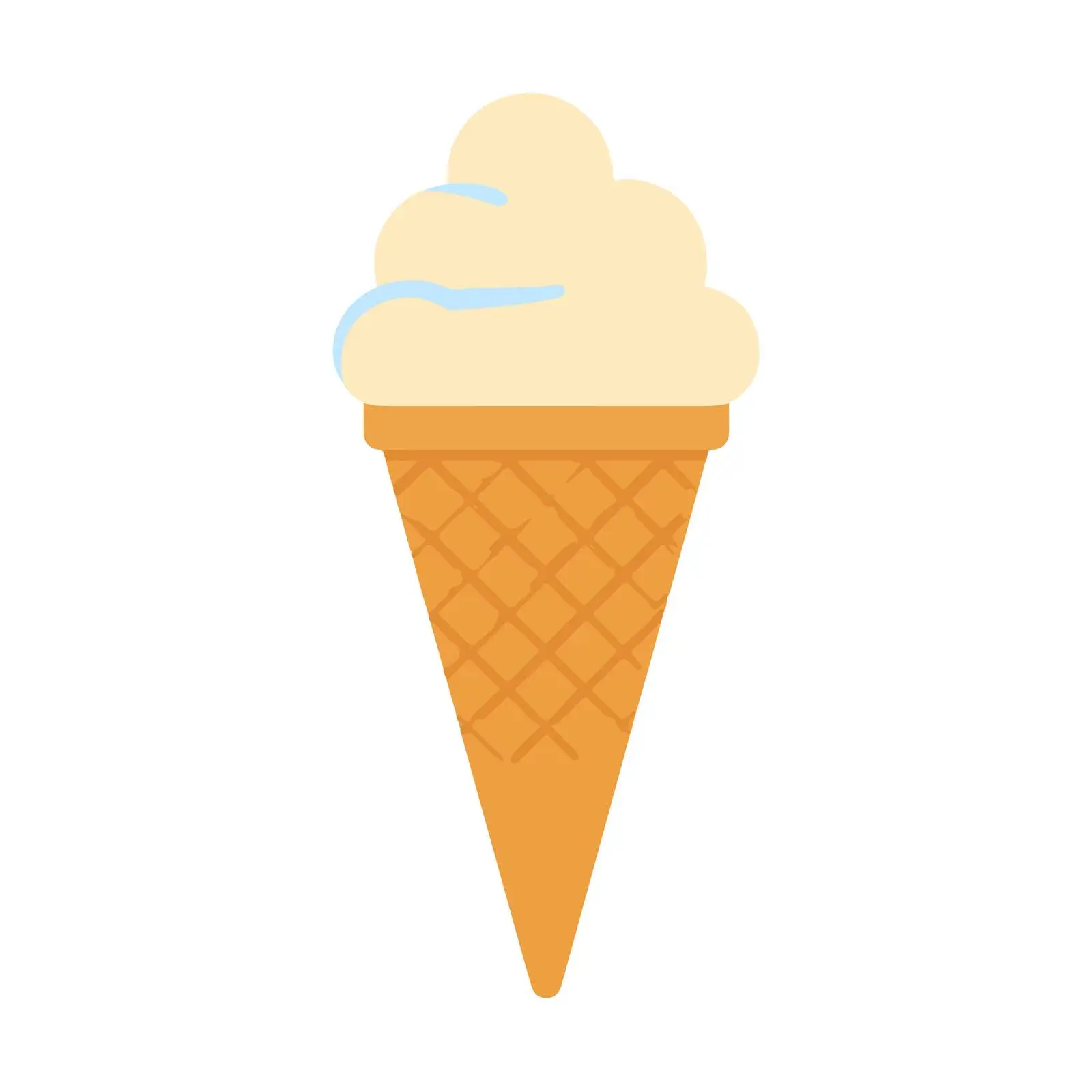 Minimal Ice Cream Cone Icon — free download from Dotvec