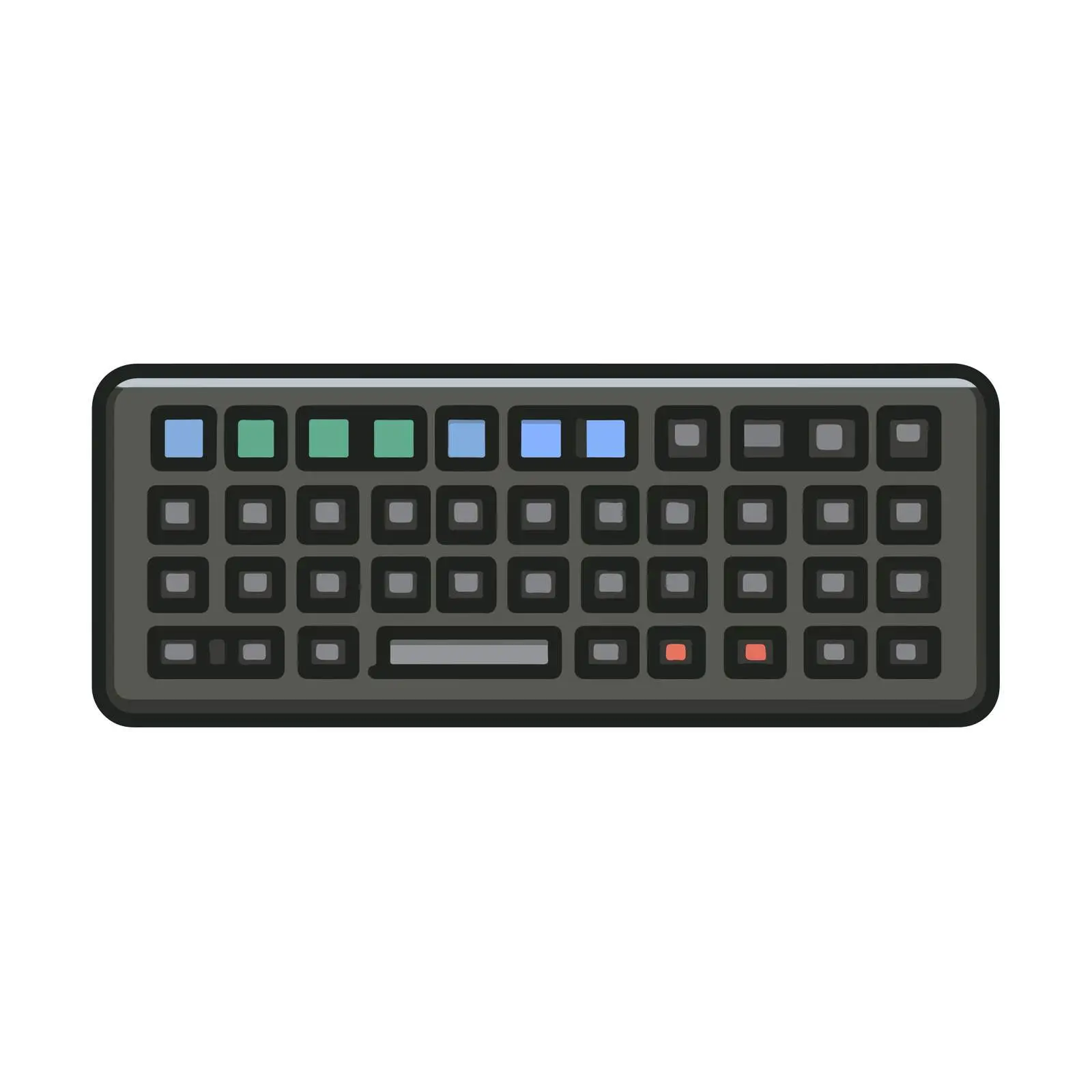 Keyboard Icon Flat Vector Style — free download from Dotvec