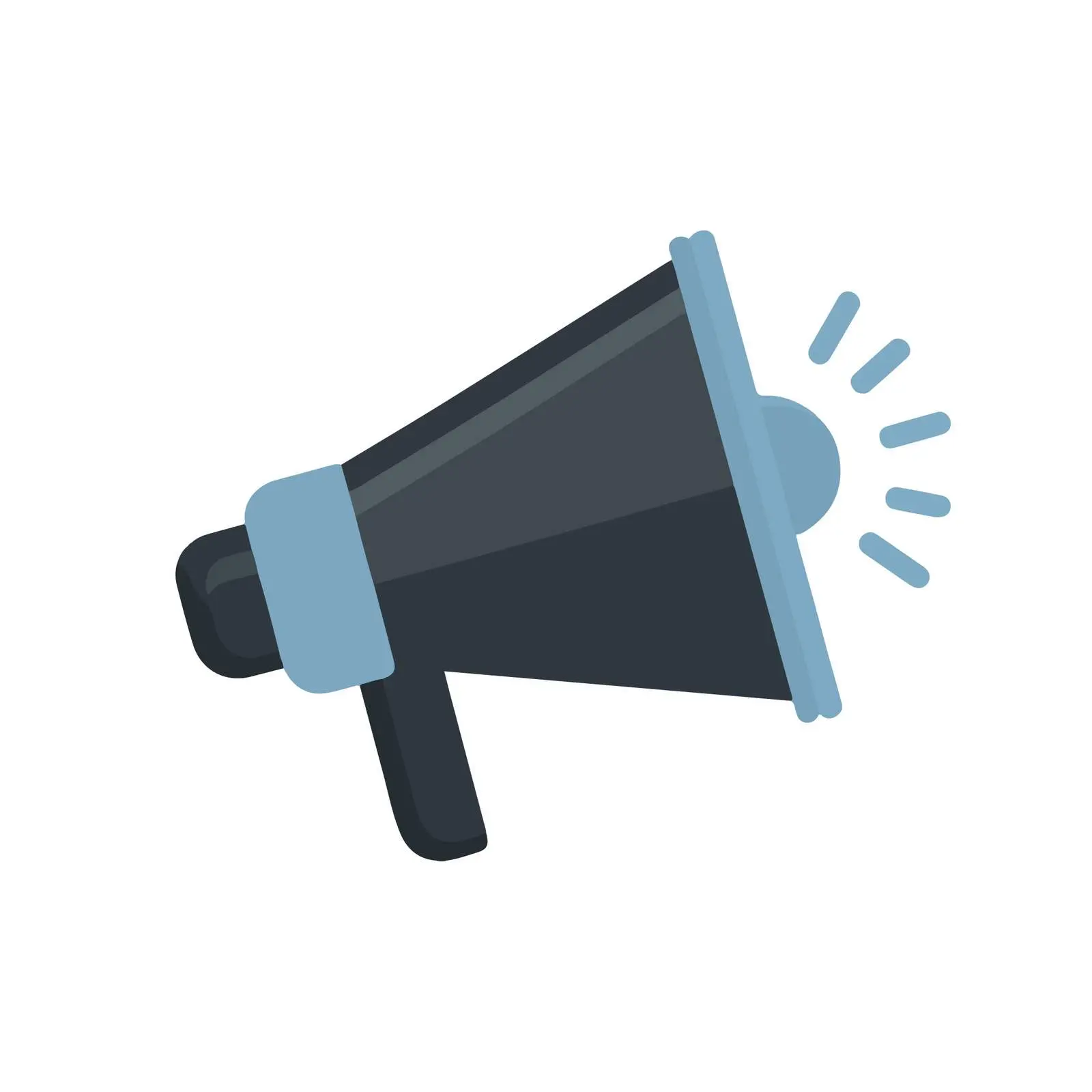 Megaphone Icon in Flat Vector Style — free download from Dotvec