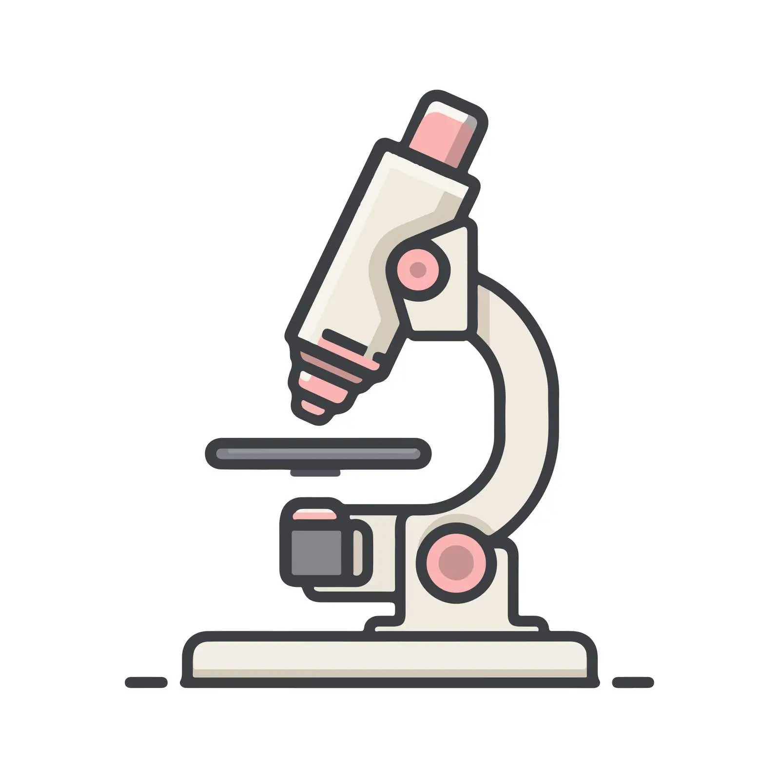 Microscope Icon for Scientific Illustrations — free download from Dotvec