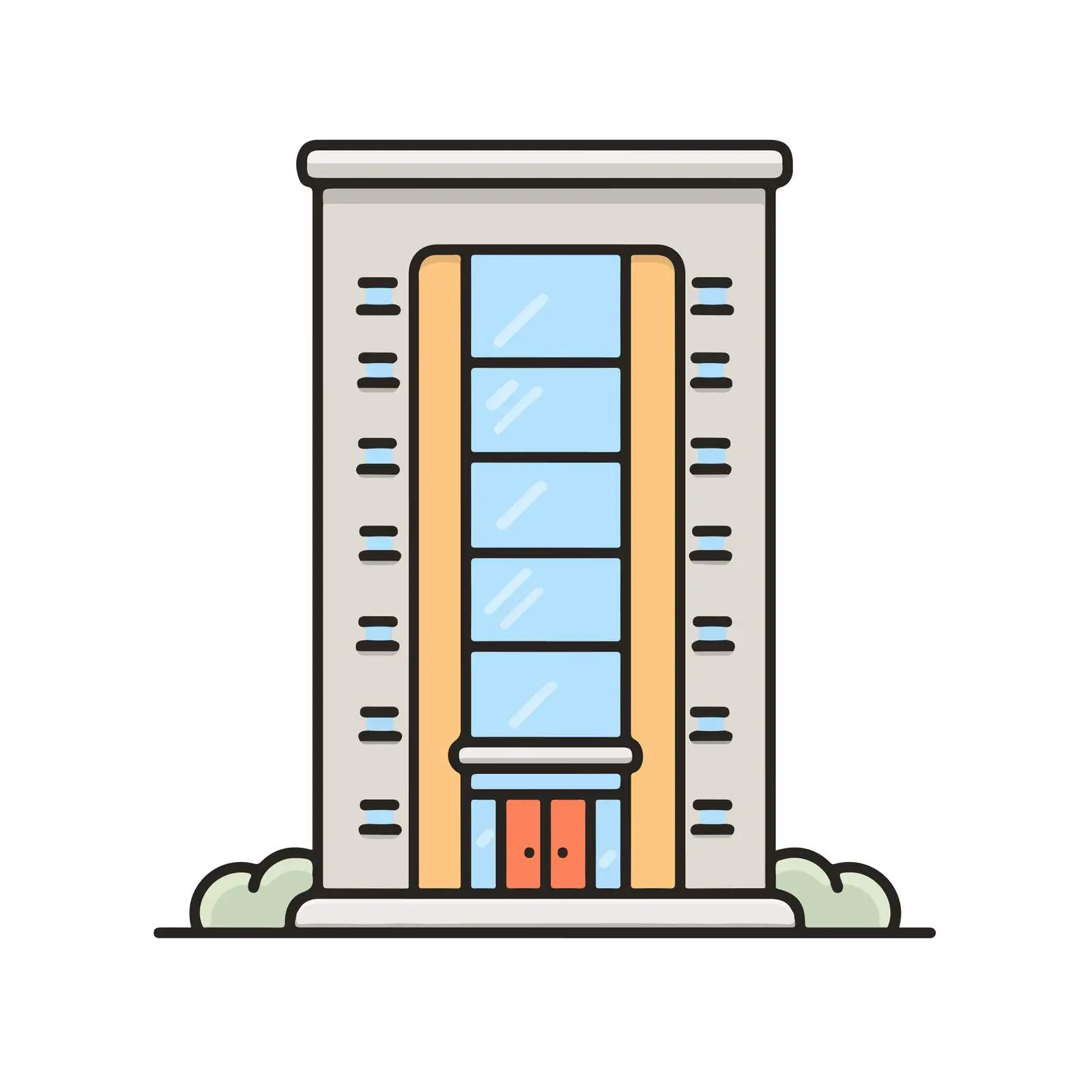 Office Building Icon — free download from Dotvec