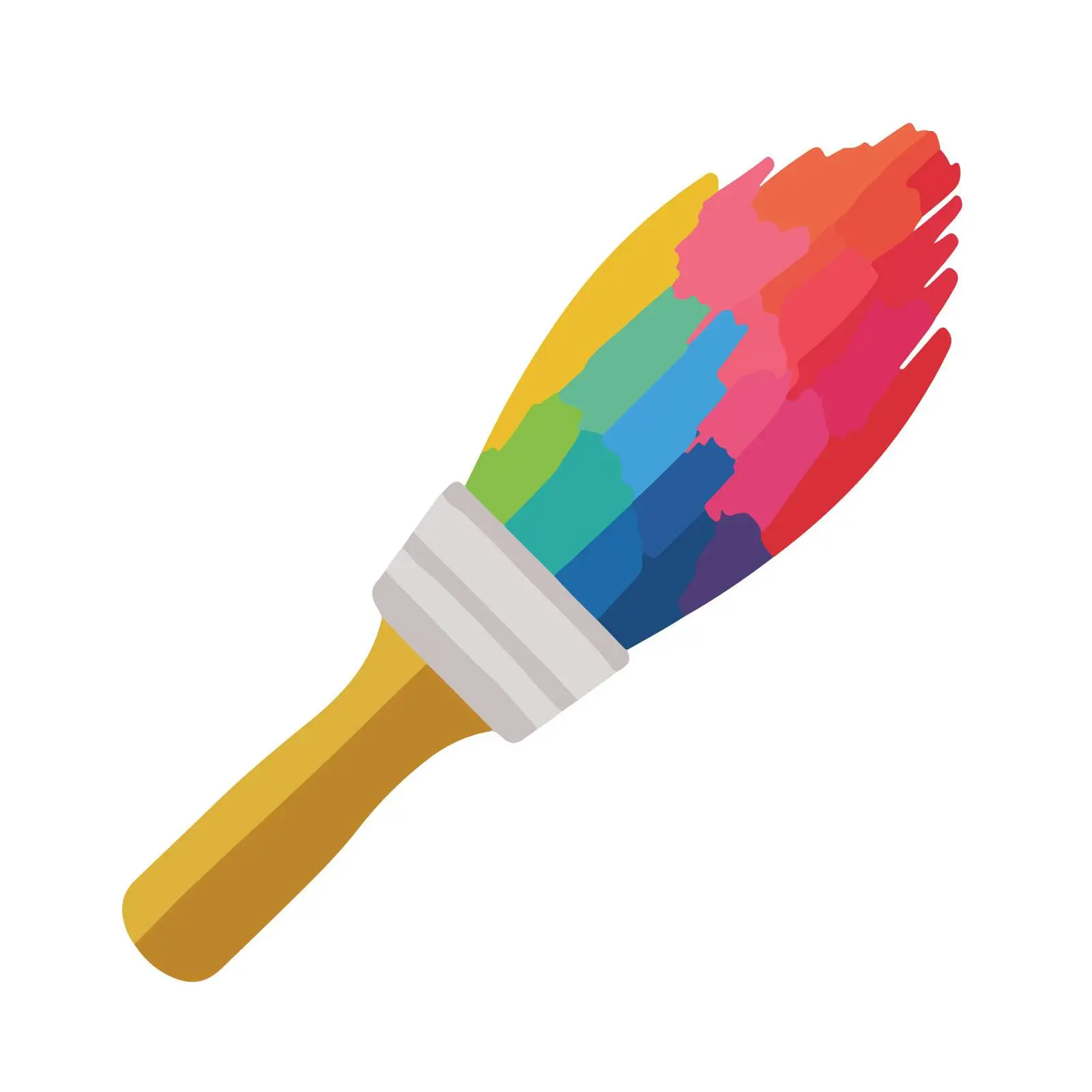 Colorful Paintbrush Icon — free download from Dotvec