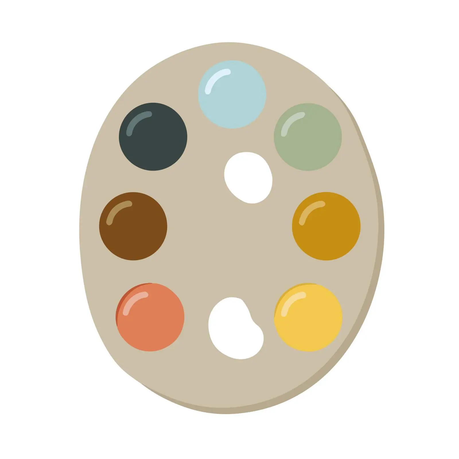 Palette Icon Flat Vector Style — free download from Dotvec