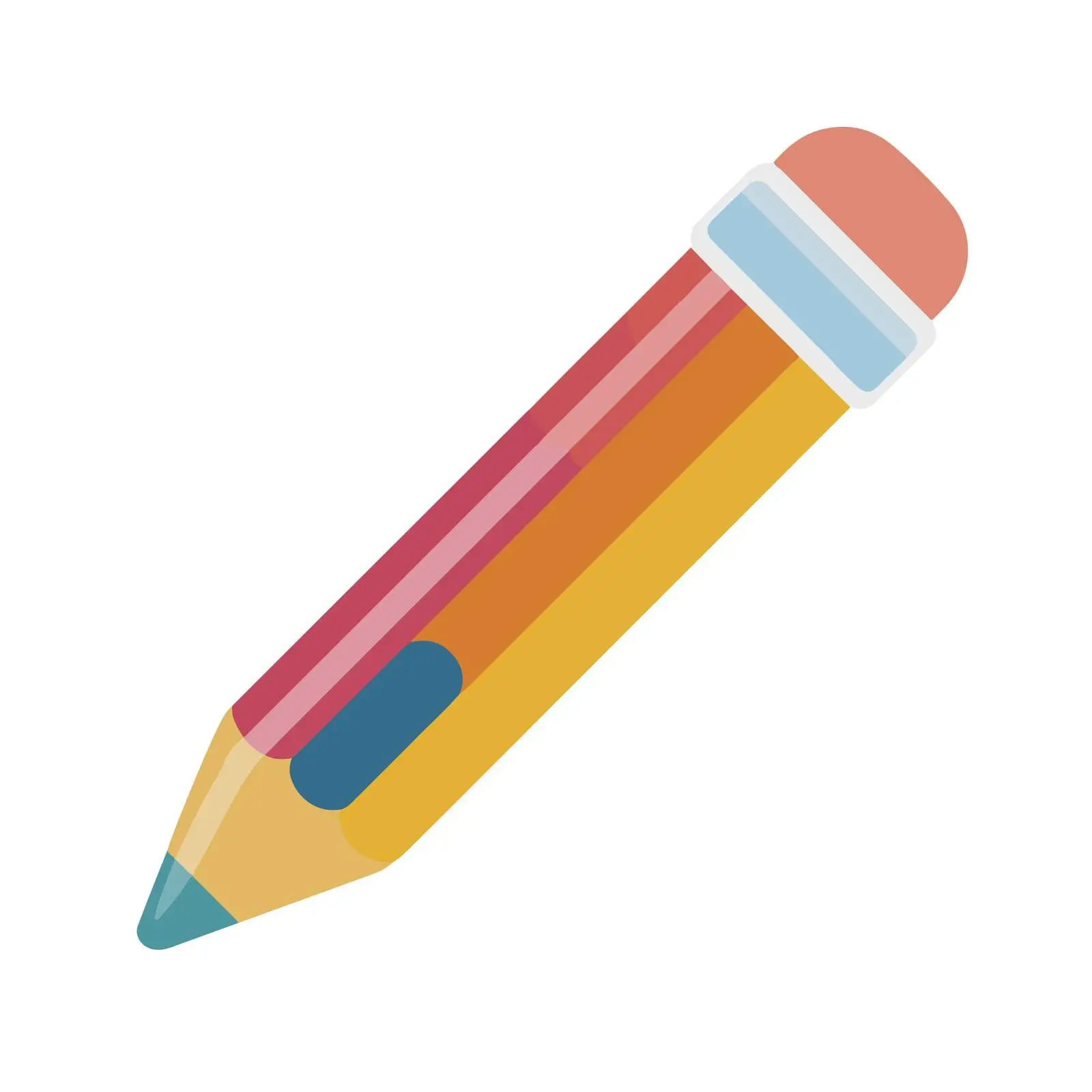 Pencil Icon in Flat Vector Style — free download from Dotvec