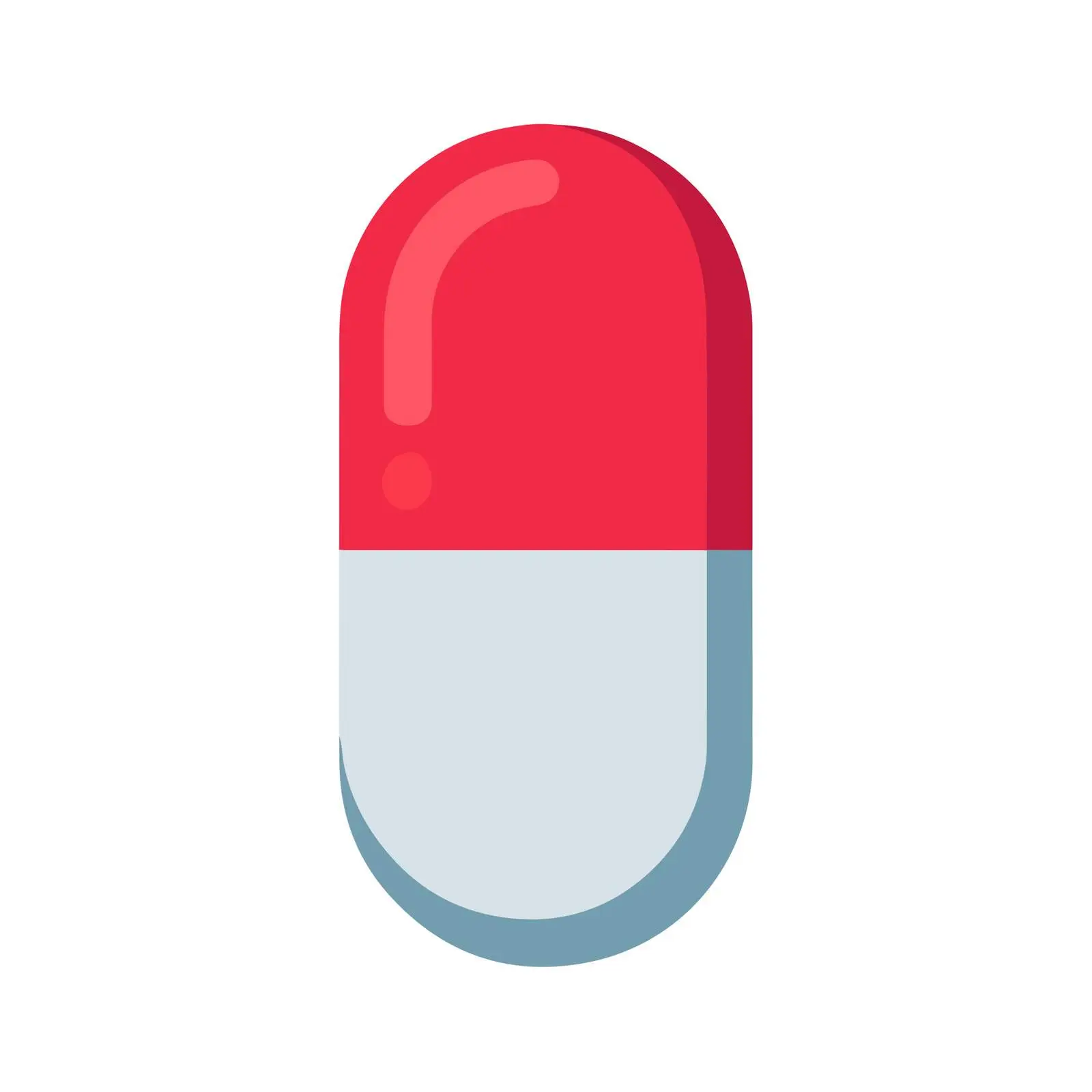 Pill Icon in Flat Vector Style — free download from Dotvec